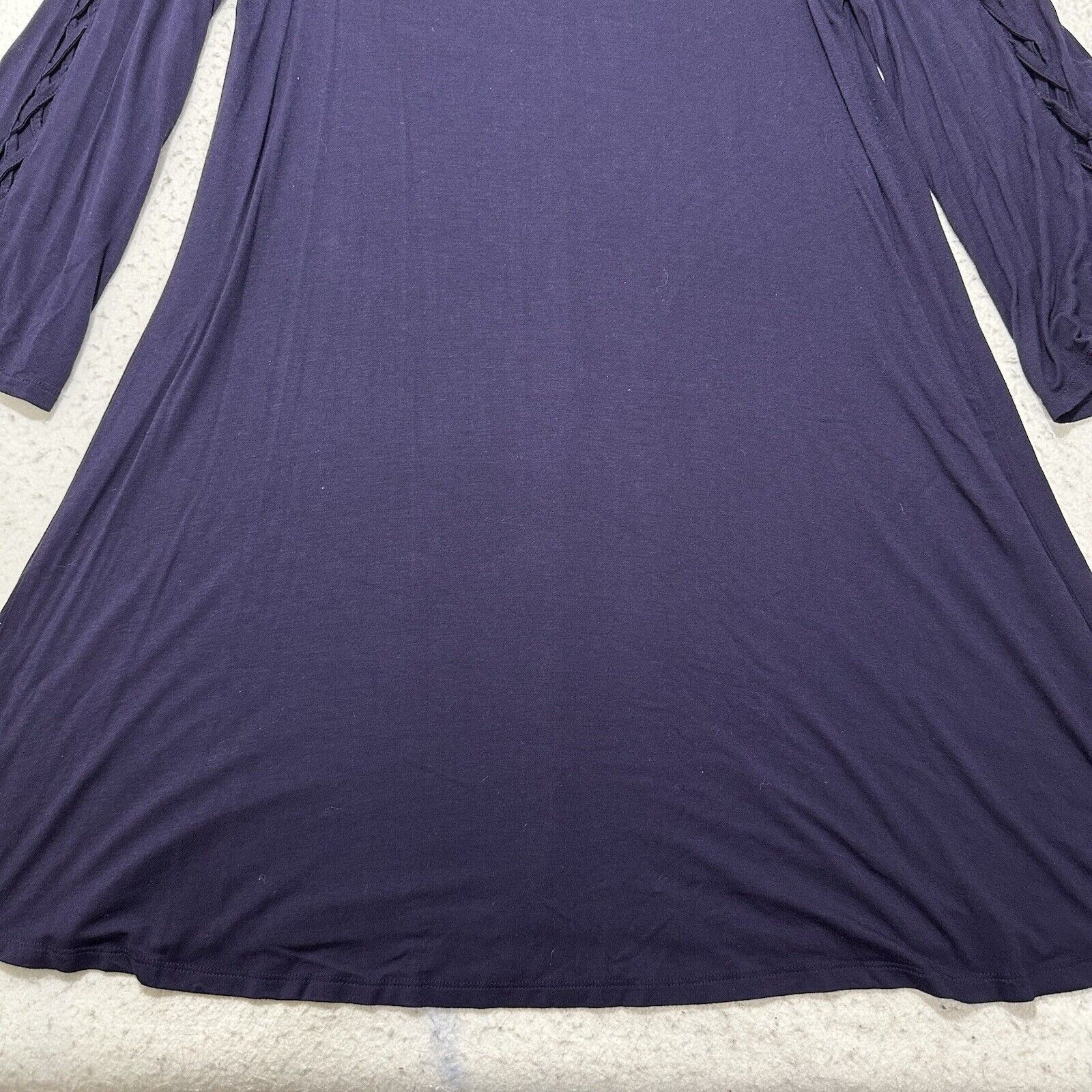 Other Just Found 1X A-Line Dress Strappy Sleeve Purple Lace Size XL / US 12-14 / IT 48-50 - 5 Thumbnail