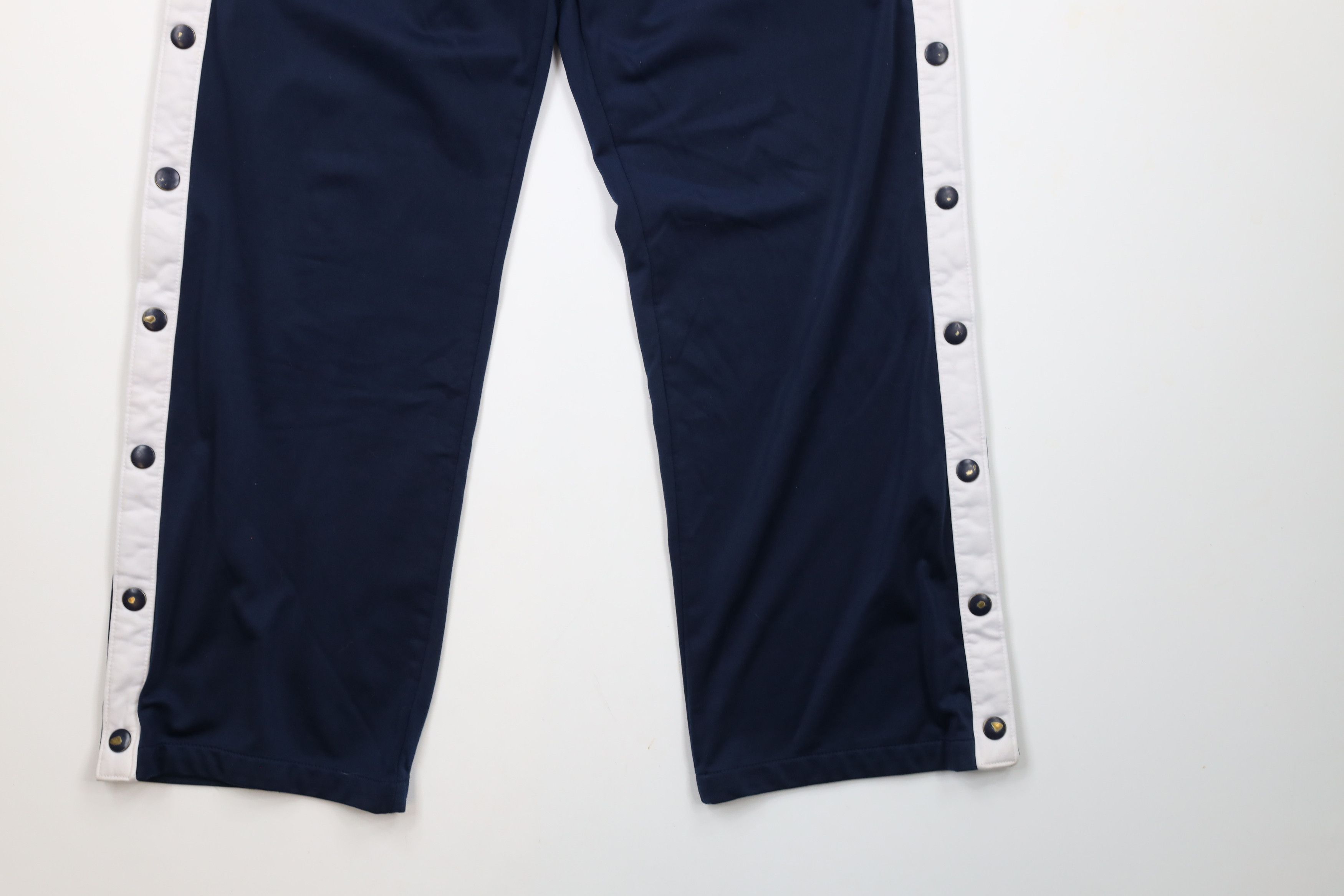 Nike × Vintage Vintage Nike Scott Mini Swoosh Wide Leg Tearaway Pants Blue Size US 34 / EU 50 - 4 Thumbnail