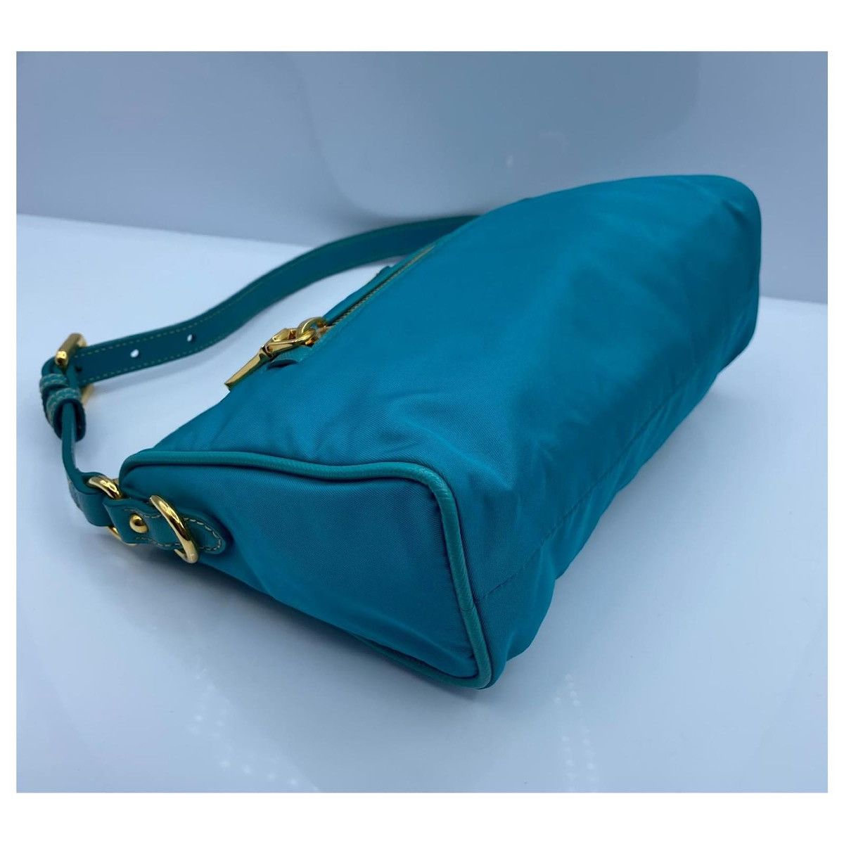 Prada Authentic Prada Shoulder bag Turquoise Size ONE SIZE - 3 Thumbnail