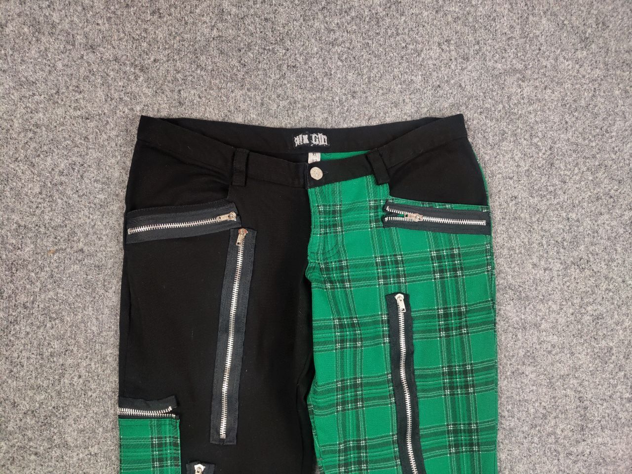 Japanese Brand Nix Gilt Y2K Vintage Avant Garde Gothic Patchwo Zipper Pants Size 32" / US 10 / IT 46 - 8 Thumbnail