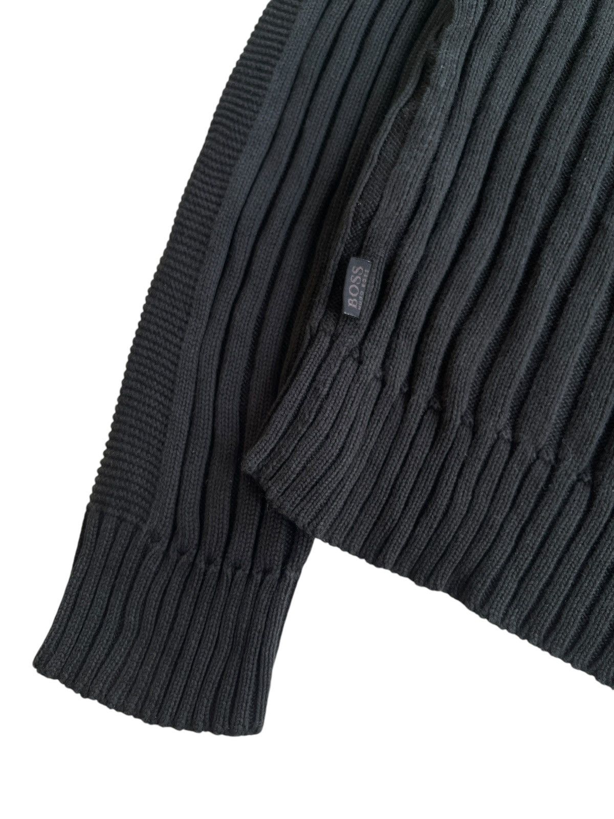 Hugo Boss Hugo Boss Ribbed Cable Knitted Sweater Size US M / EU 48-50 / 2 - 3 Thumbnail