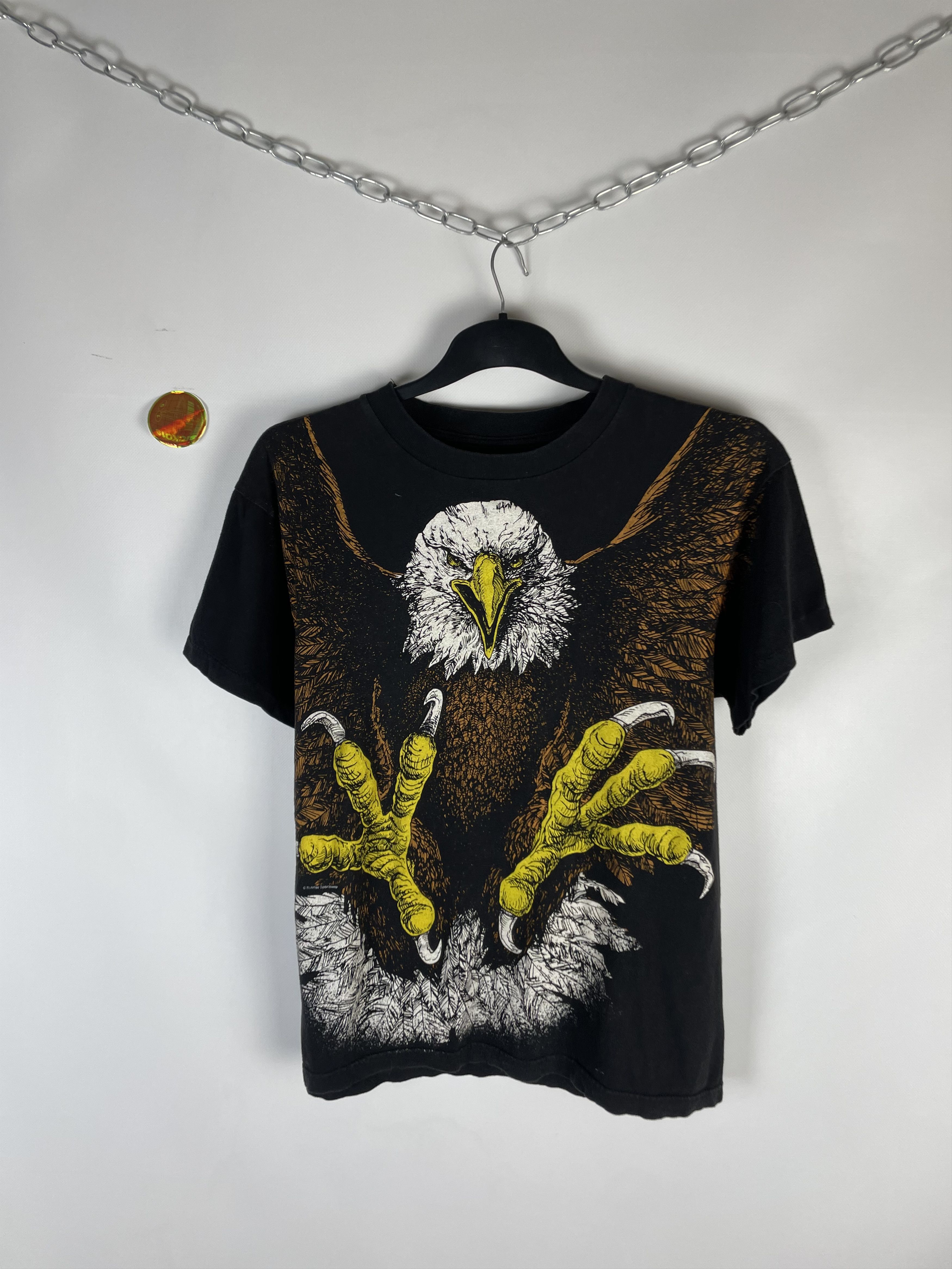 Vintage Eagle All Over Print Tee 90s Size US M / EU 48-50 / 2 - 3 Thumbnail