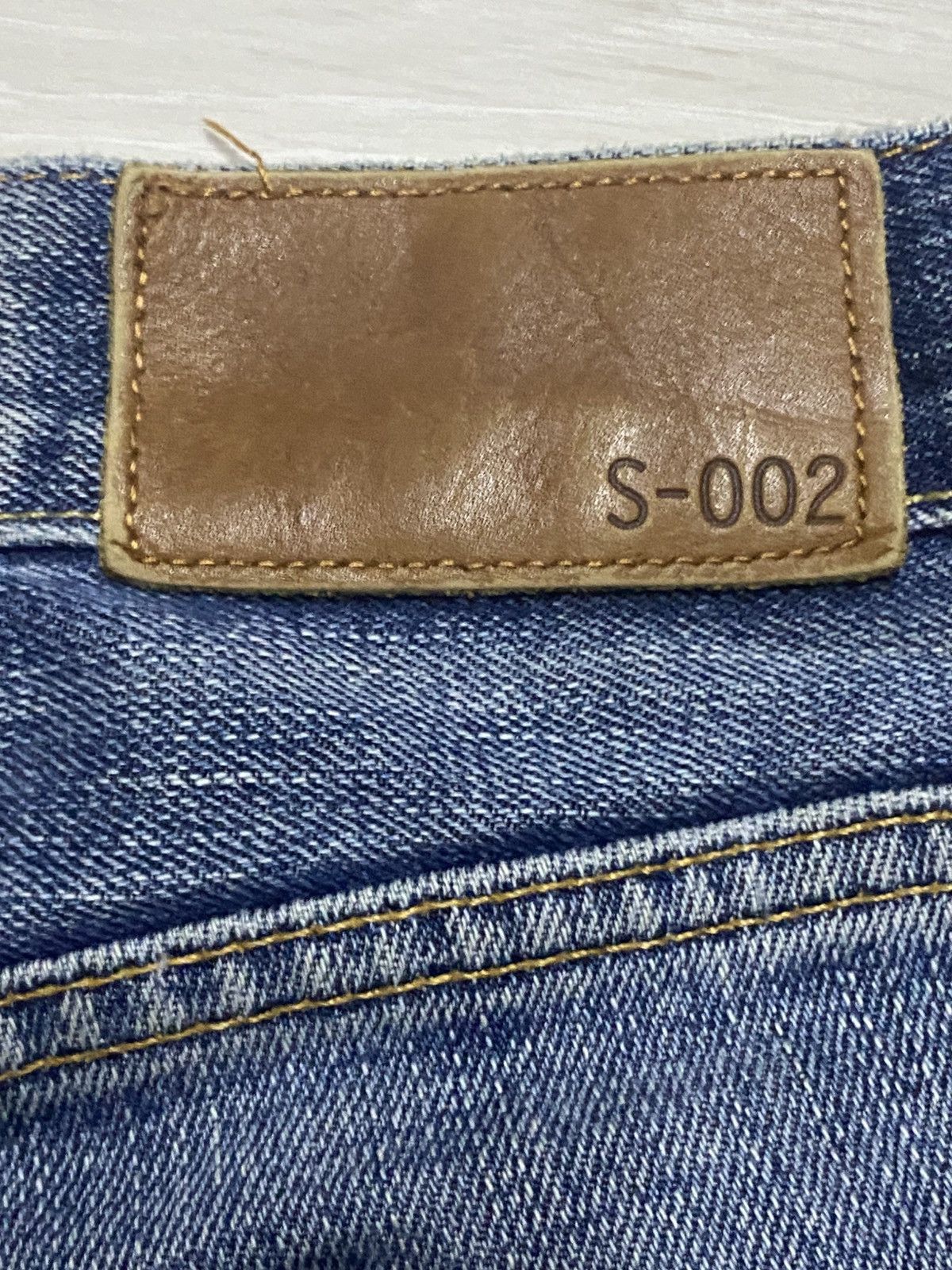 Japanese Brand Vintage Uniqlo S-002 Faded Wash Distressed Loose Jeans Size US 30 / EU 46 - 10 Thumbnail