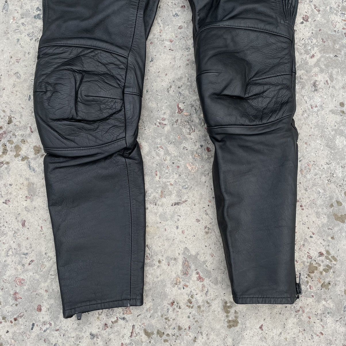 Other Vintage Moto Pants 28 Real Leather 90s Y2K Style USA Size US 28 / EU 44 - 3 Thumbnail