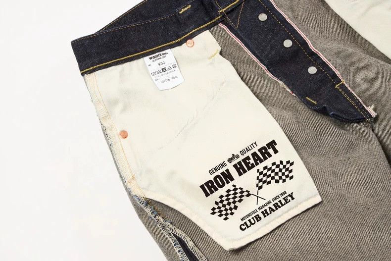 Iron Heart Iron Heart CLUB HARLEY 14oz Red Earbell bottom Pants Size US 32 / EU 48 - 5 Thumbnail