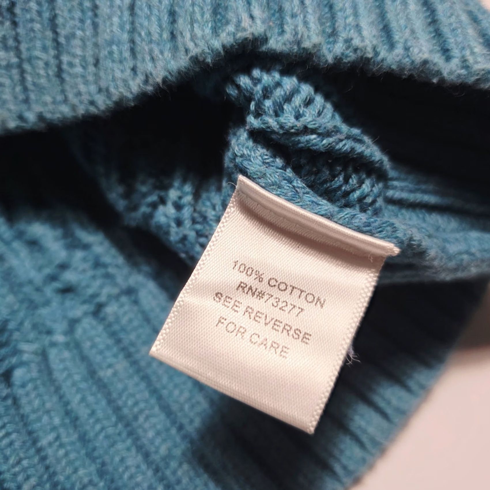 Croft & Barrow VINTAGE Croft & Barrow Sweater Women's Aqua Blue Knit Long Sleeve Pullover Medium 90s Size M / US 6-8 / IT 42-44 - 4 Thumbnail