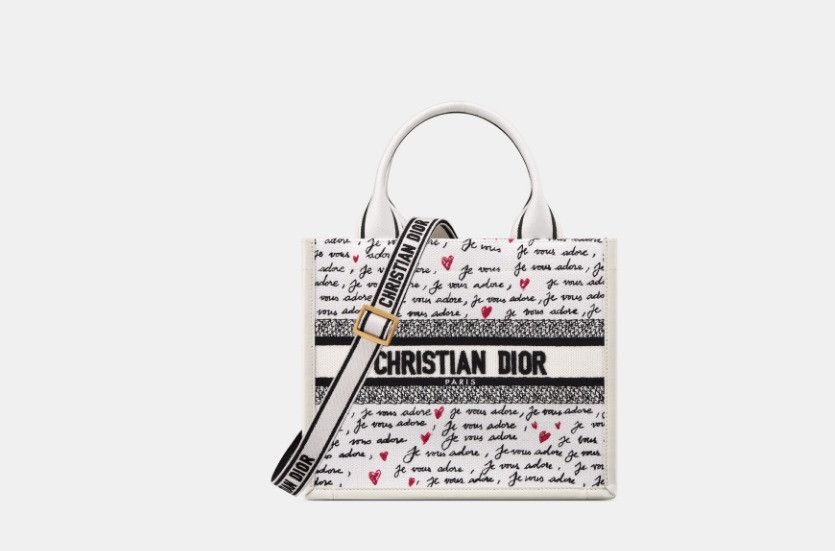 Dior o1w1db10325 Size: OS / M1325CZ Small Tote Bag in White Size ONE SIZE - 2 Thumbnail