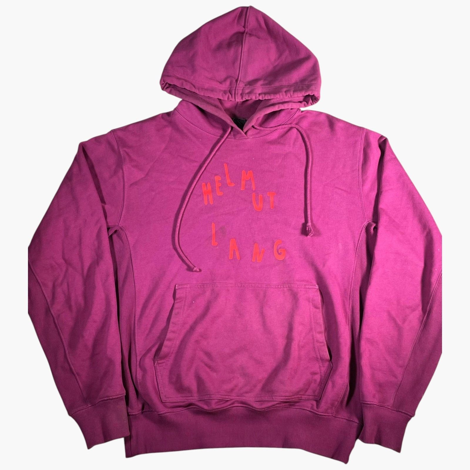 Helmut Lang Helmut Lang Classic Maroon & Red Hoodie Size US M / EU 48-50 / 2 - 1 Thumbnail