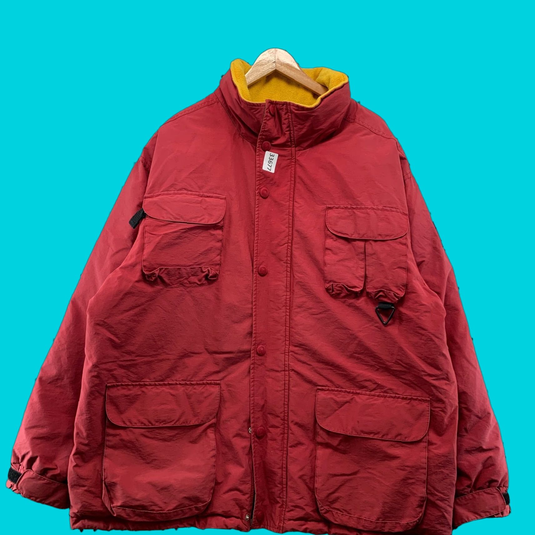 Tommy Hilfiger VINTAGE Tommy Hilfiger Down Puffer Jacket Men XL Red 90s Style Mens Jacket XL Red Tommy Hilfiger Puffer Jacket Mens 90s Size US XL / EU 56 / 4 - 1 Thumbnail