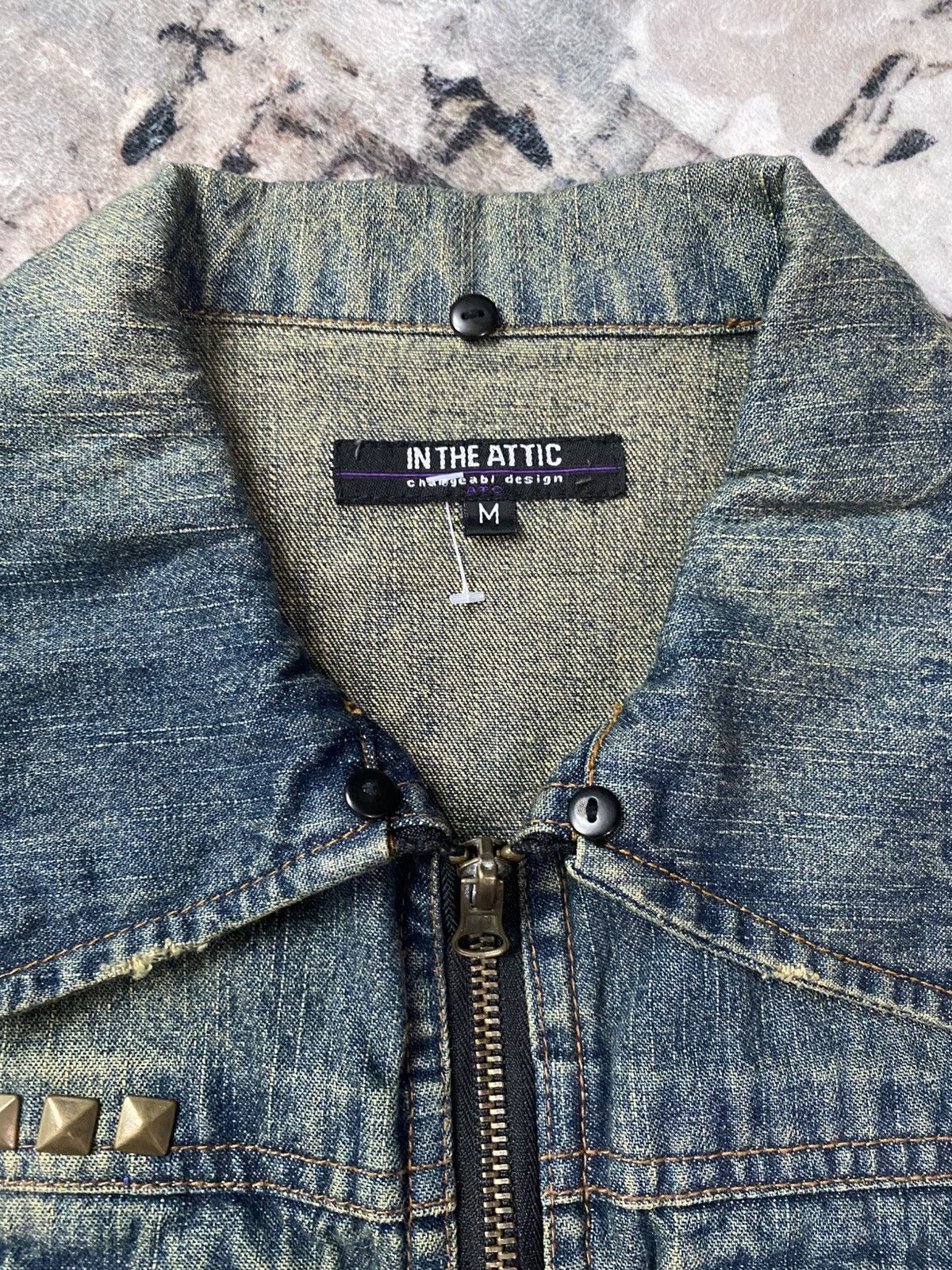 Vintage In The Attic Rider Punk Denim Jacket