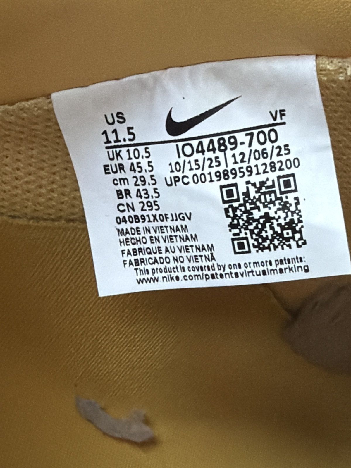 Nike Air force 1 low qs Size US 11.5 / EU 44-45 - 6 Thumbnail