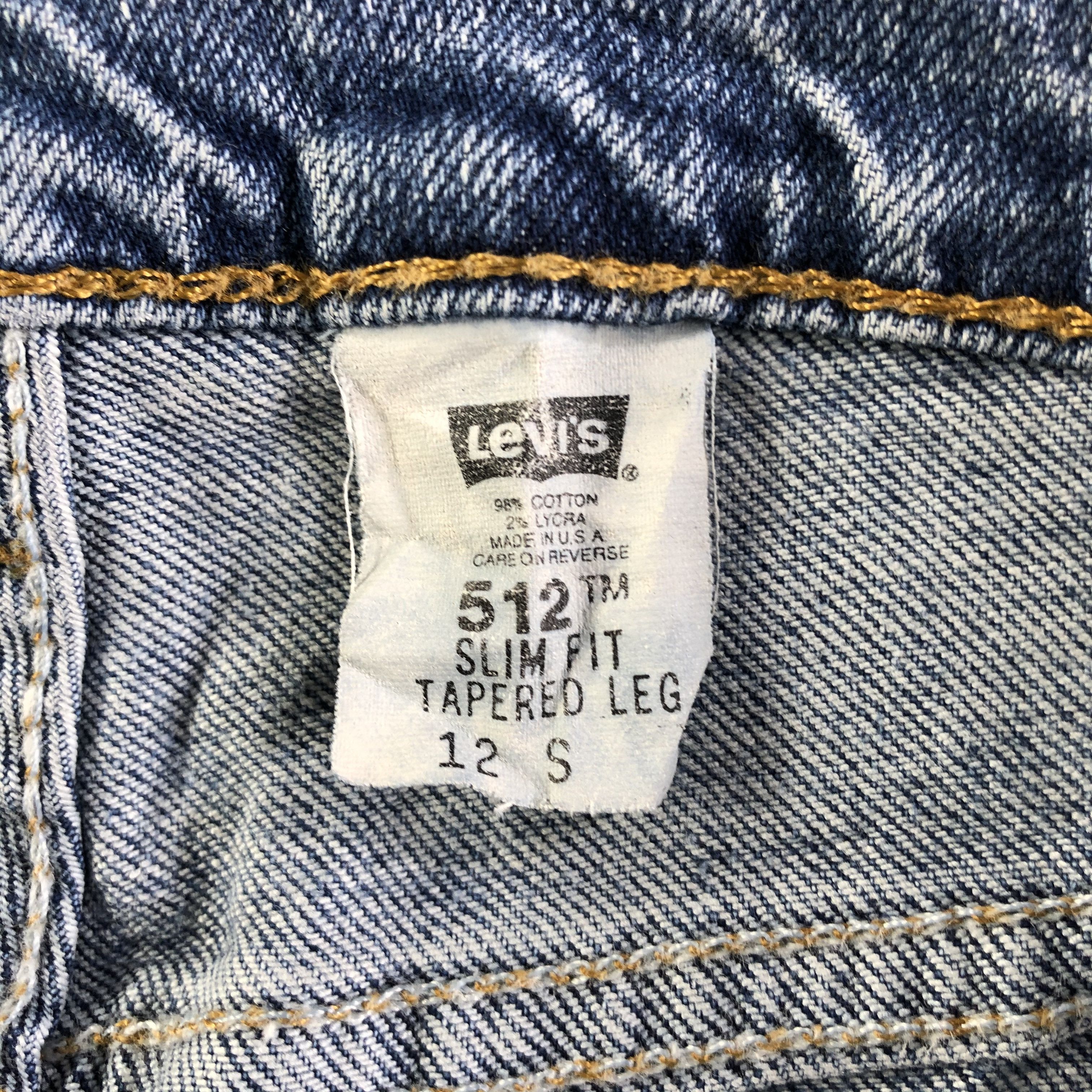 Levi's Vintage Blue Wash Levis 512 Jeans-J4294 Size US 31 - 9 Thumbnail