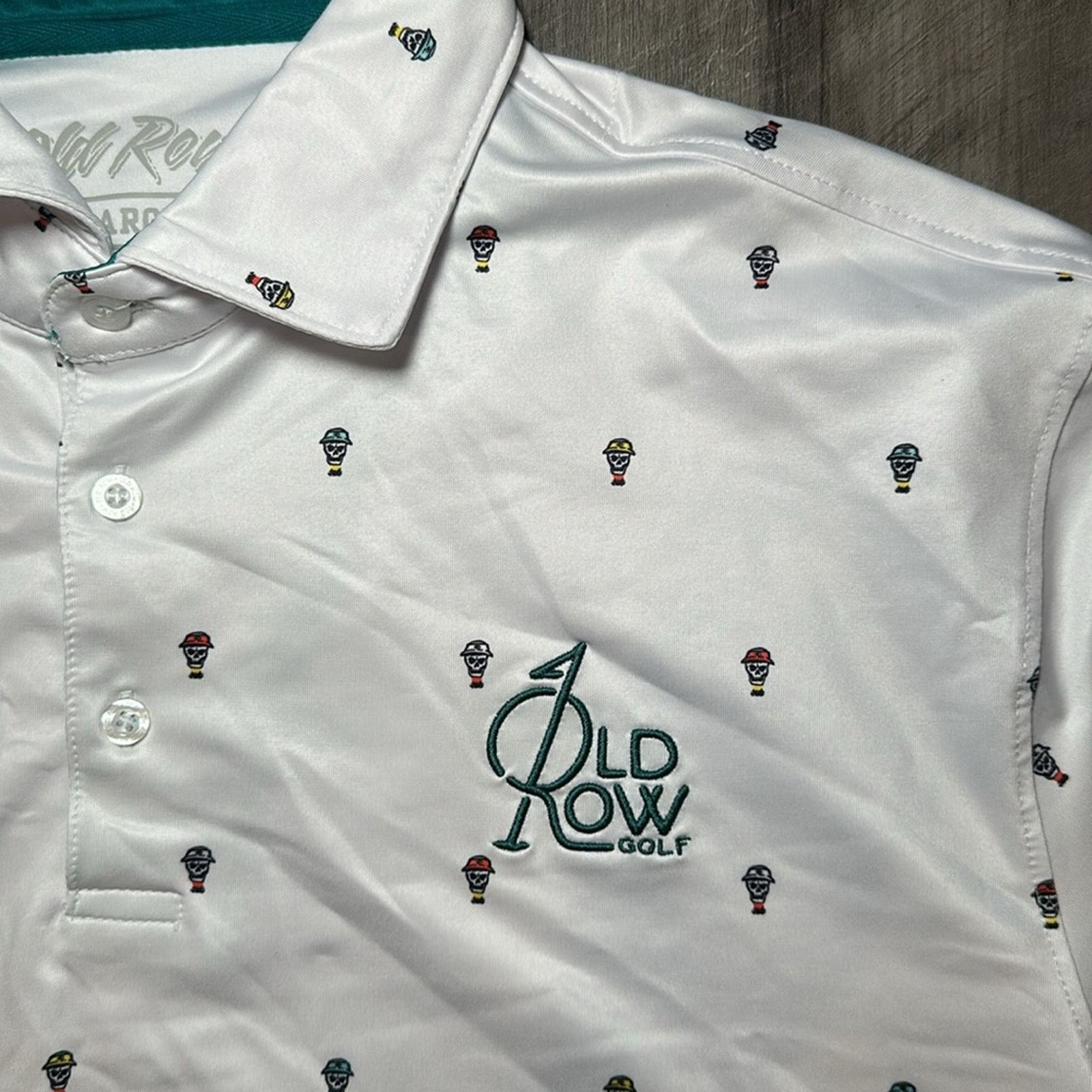 Other Old Row Skull Print Golf Polo - XL Size US XL / EU 56 / 4 - 5 Thumbnail