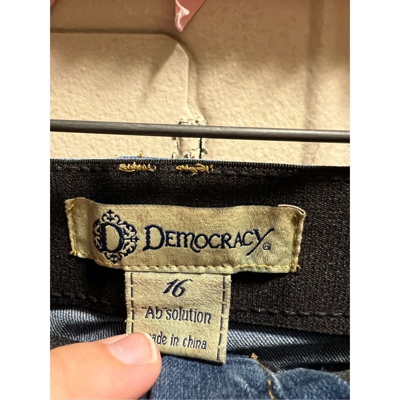 Other Democracy Ab Solution Blue Jeans Woman’s Size 16 Flaws-Marks Size 38" / US 16 / IT 52 - 6 Thumbnail