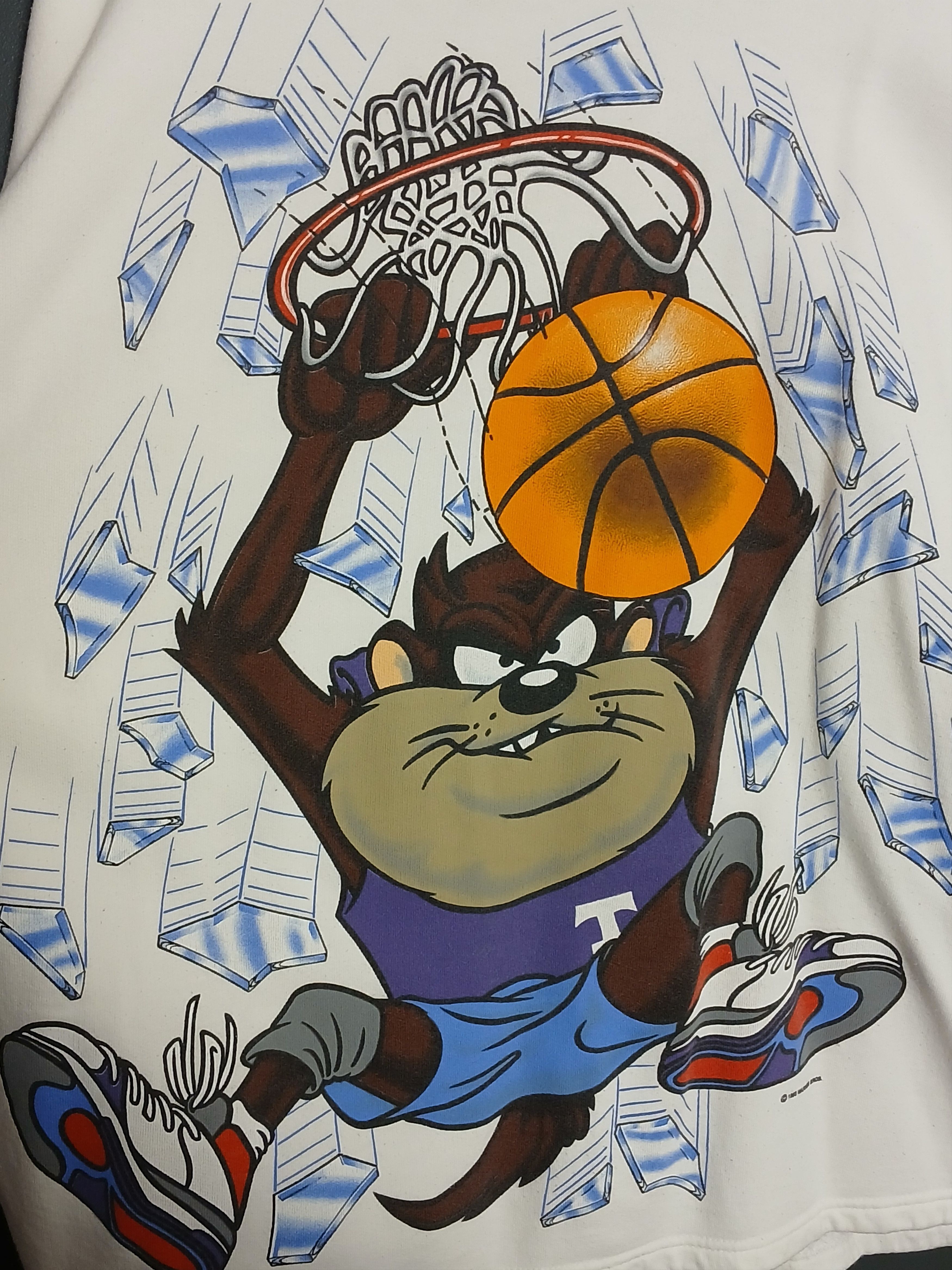Cartoon Network × NBA × Vintage Vintage NBA Looney Tunes Taz Basketball T-Shirt Size US L / EU 52-54 / 3 - 3 Thumbnail
