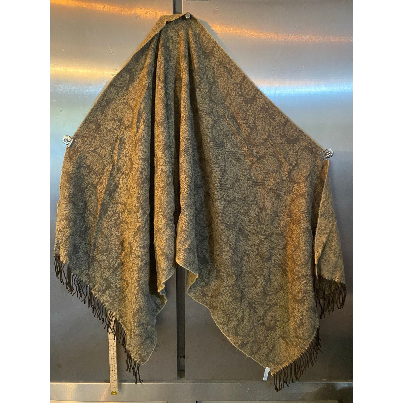 Lord & Taylor Lord and Taylor 100% Acrylic Shawl Brown Size ONE SIZE - 5 Thumbnail