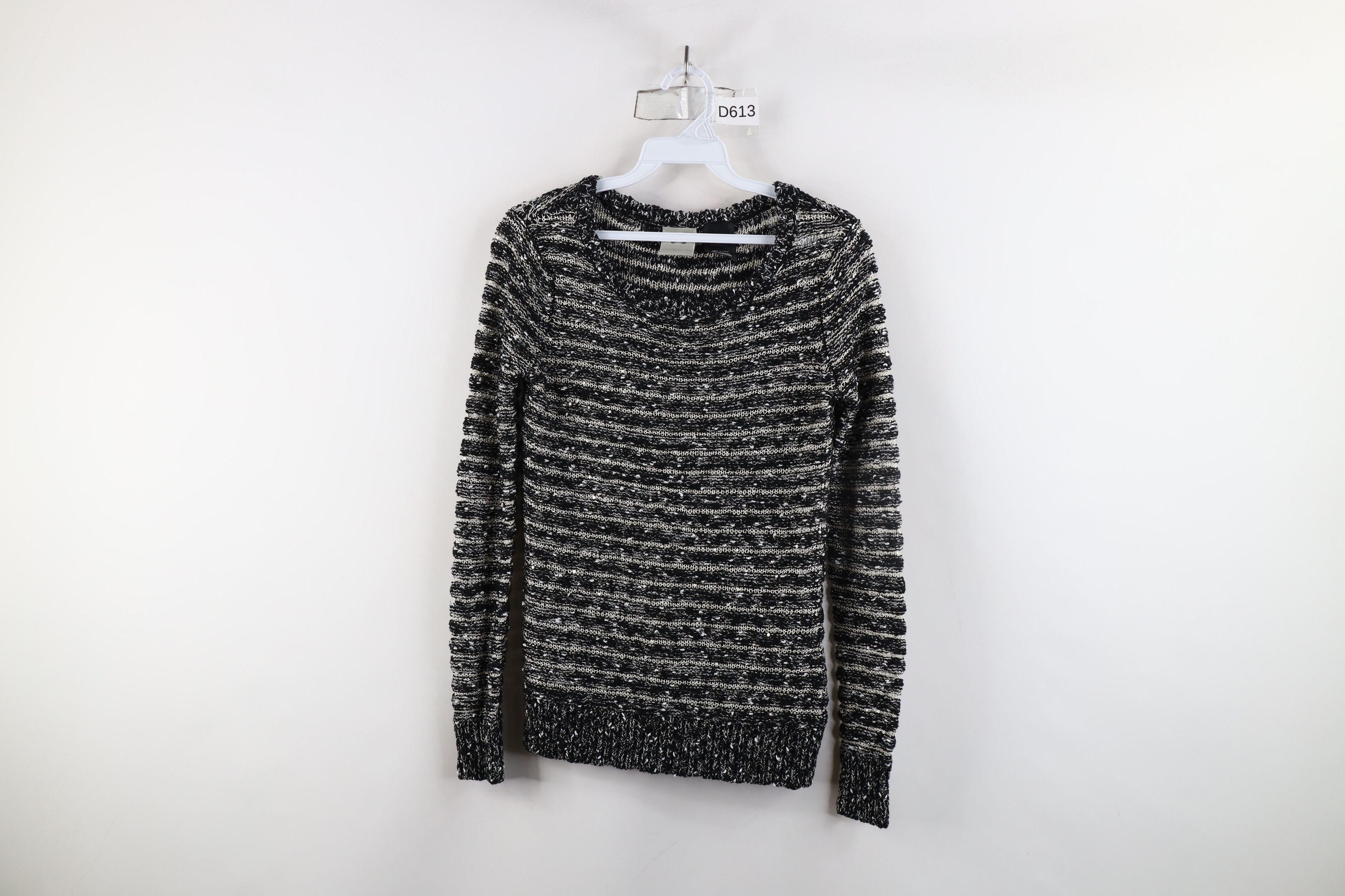 Harley Davidson × Vintage Vintage Harley Davidson Sequin Striped Knit Metallic Sweater Size S / US 4 / IT 40 - 1 Thumbnail