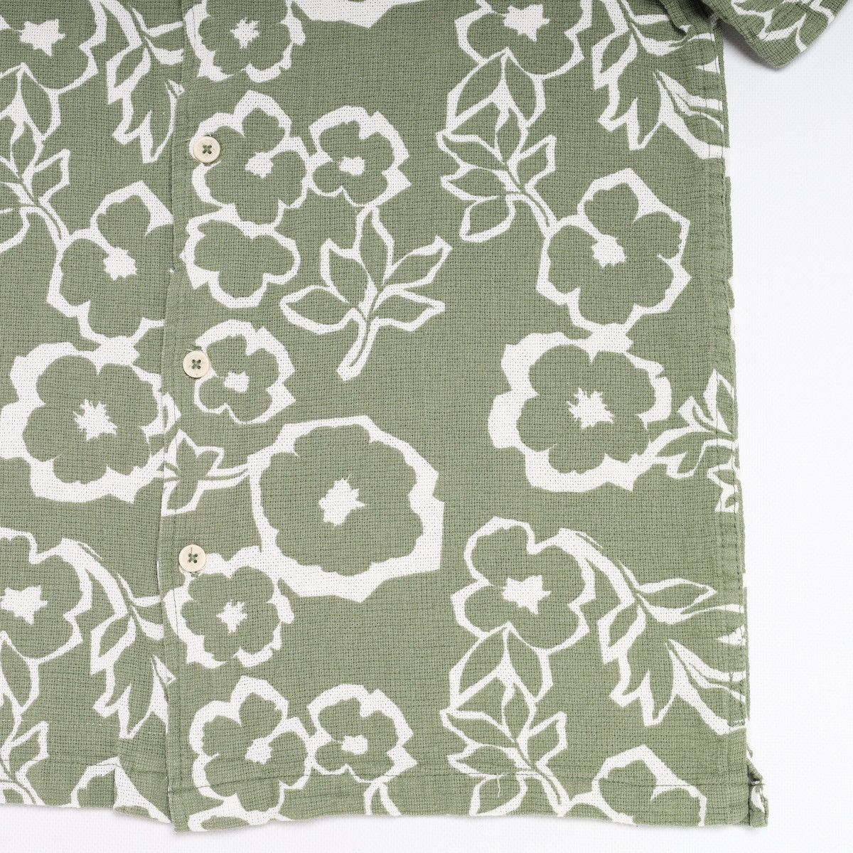 Folk Folk Printed Flower Floral Short Sleeve Shirt Green Size US S / EU 44-46 / 1 - 2 Thumbnail