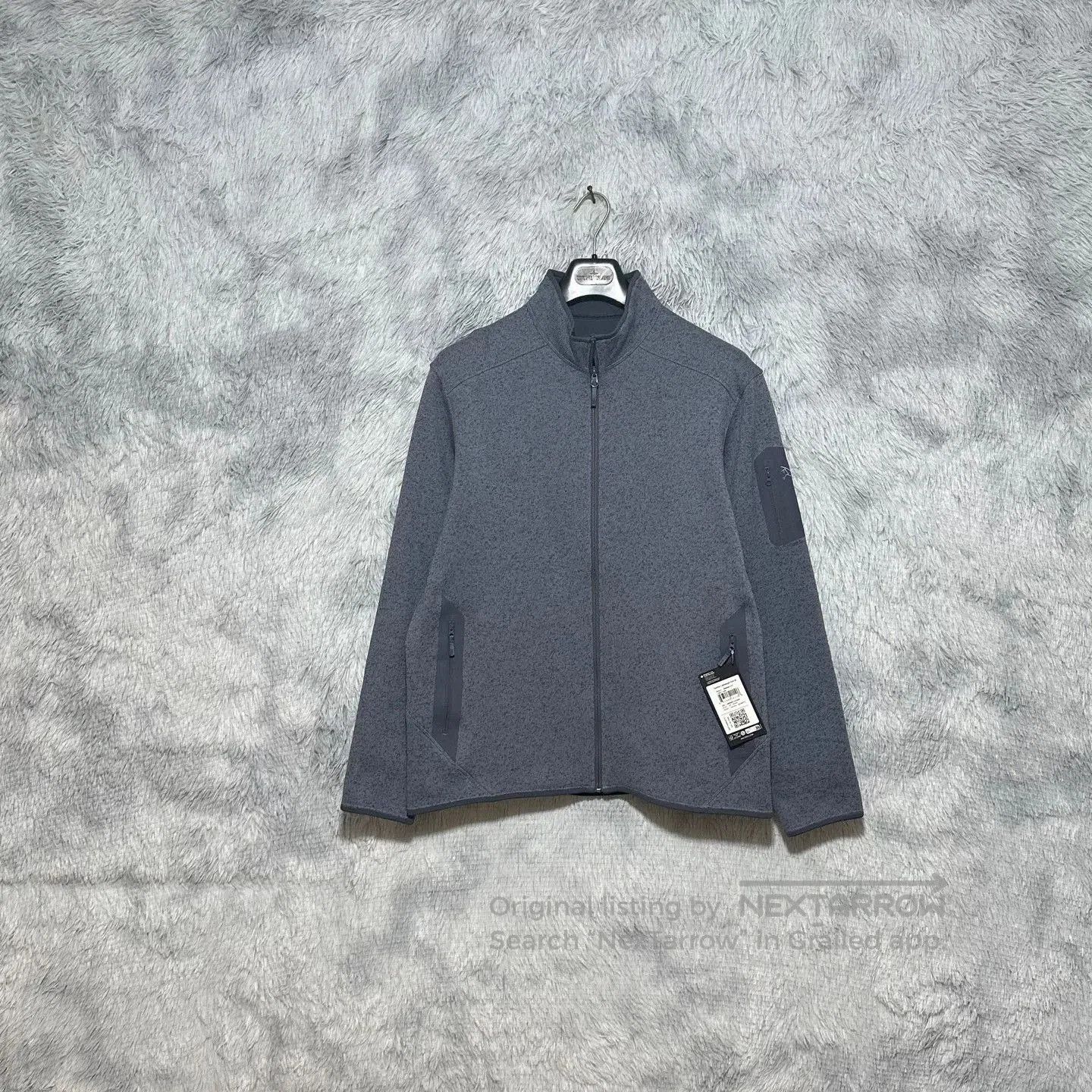 Arcteryx Covert Cardigan in Cloudy Blue Gray.