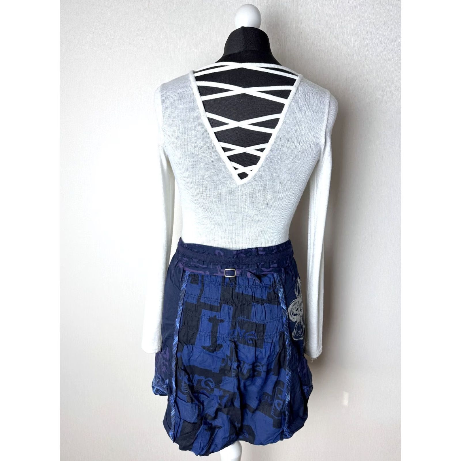 Desigual Desigual Skirt Womens Size 40 Blue Short - 11F2767 Size 27" / US 4 / IT 40 - 4 Thumbnail
