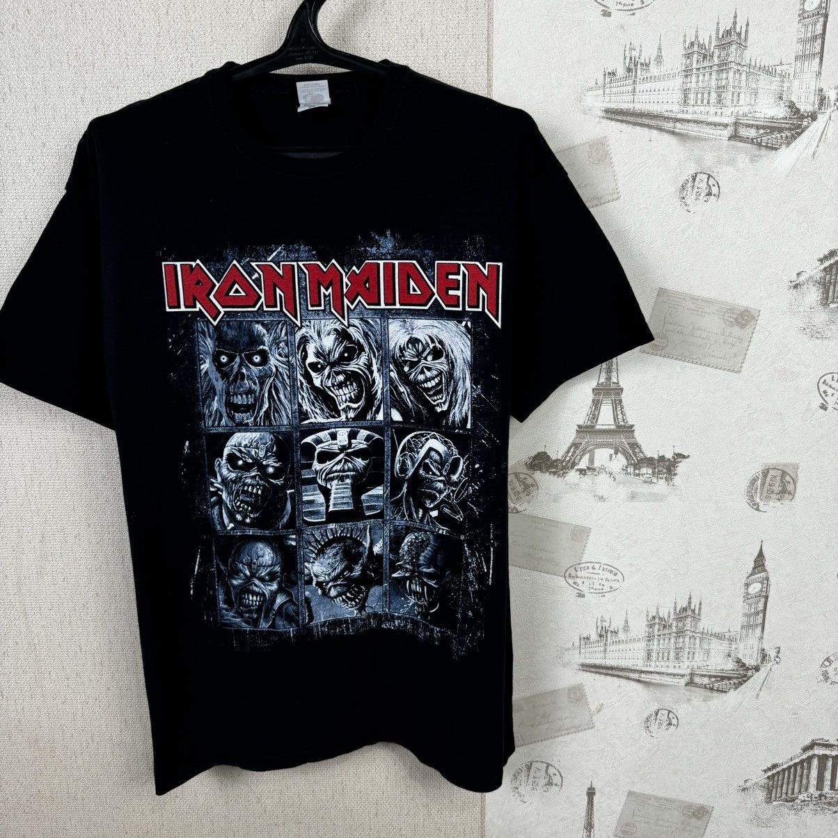 Band Tees × Vintage Vintage Iron Maiden T shirt 2015 Tour Sz XL Black Size US XL / EU 56 / 4 - 4 Thumbnail
