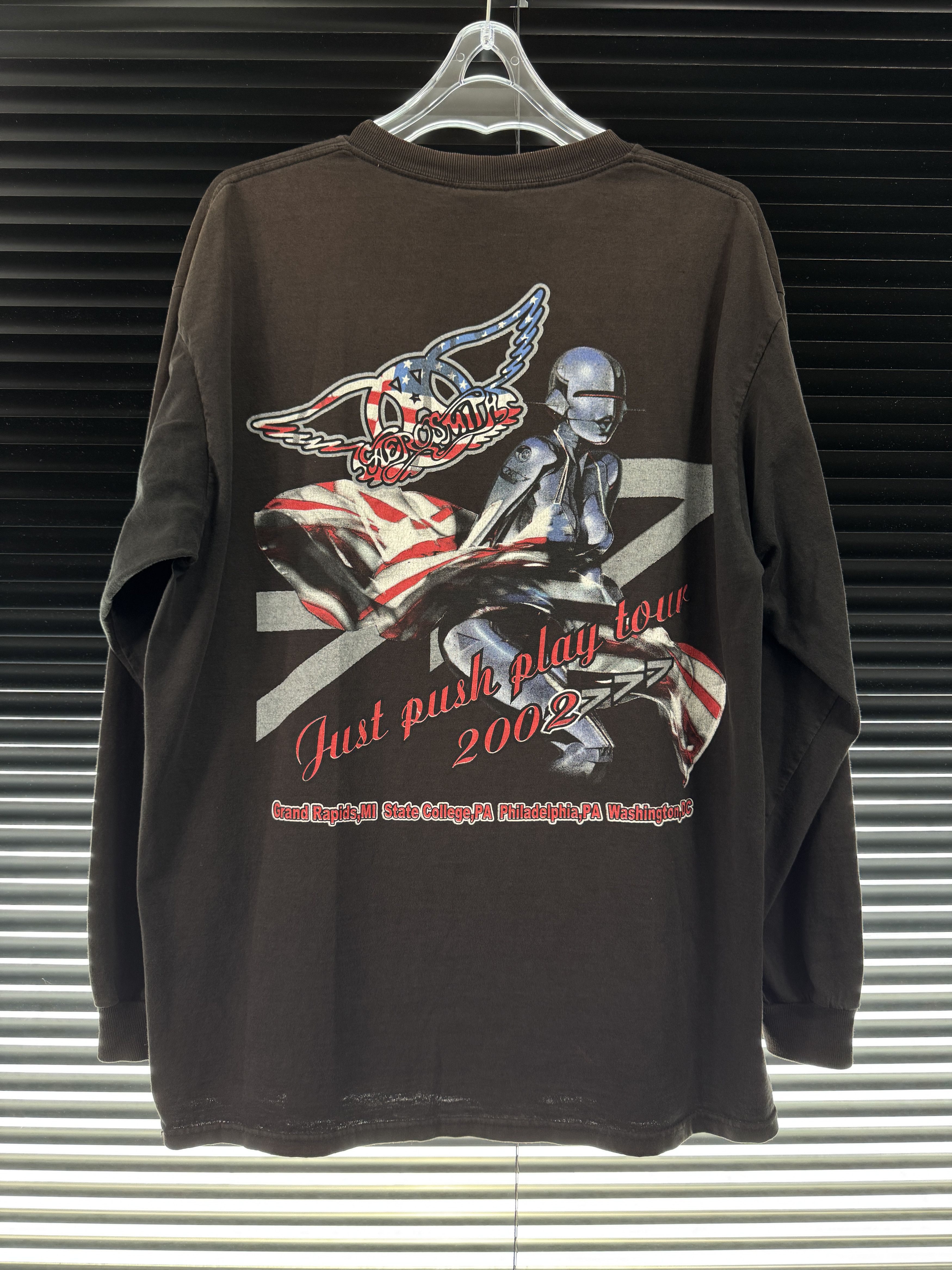 Band Tees Vintage 2002 Aerosmith Sorayama Longsleeve Size US L / EU 52-54 / 3 - 1 Thumbnail