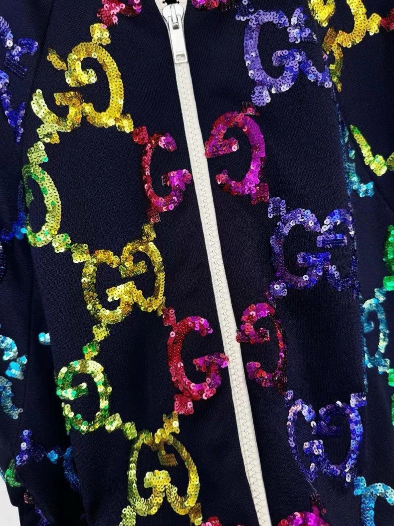 Gucci Gucci Sequin Jacket Size XS Black-2505 Size XS / US 0-2 / IT 36-38 - 3 Thumbnail