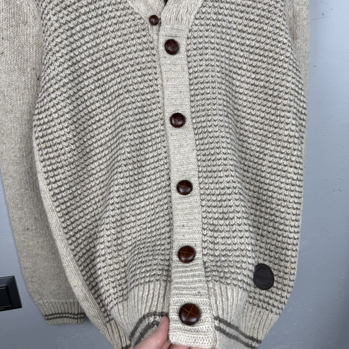 Barbour Vinatge Beacon Brand Barbour Cardigan Wool Sweater Size US L / EU 52-54 / 3 - 3 Thumbnail