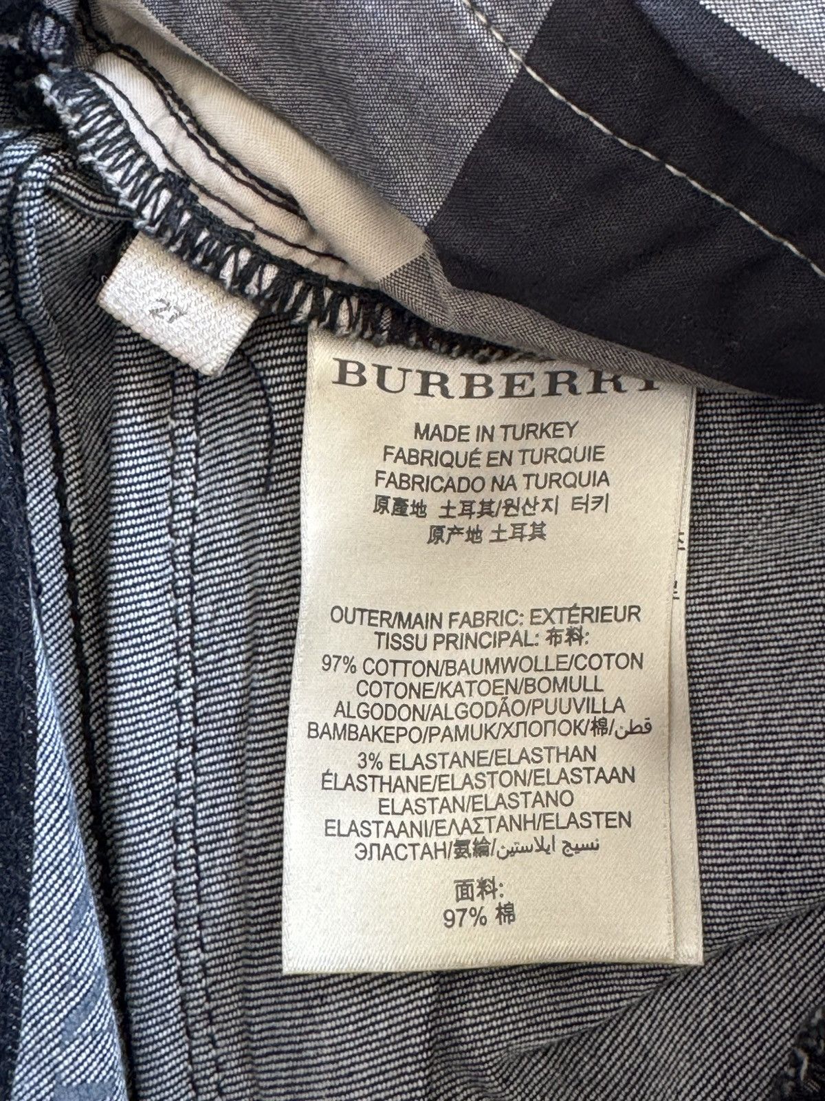 Burberry × Vintage Burberry Brit Avant Garde Denim Pants Size 27" / US 4 / IT 40 - 11 Thumbnail