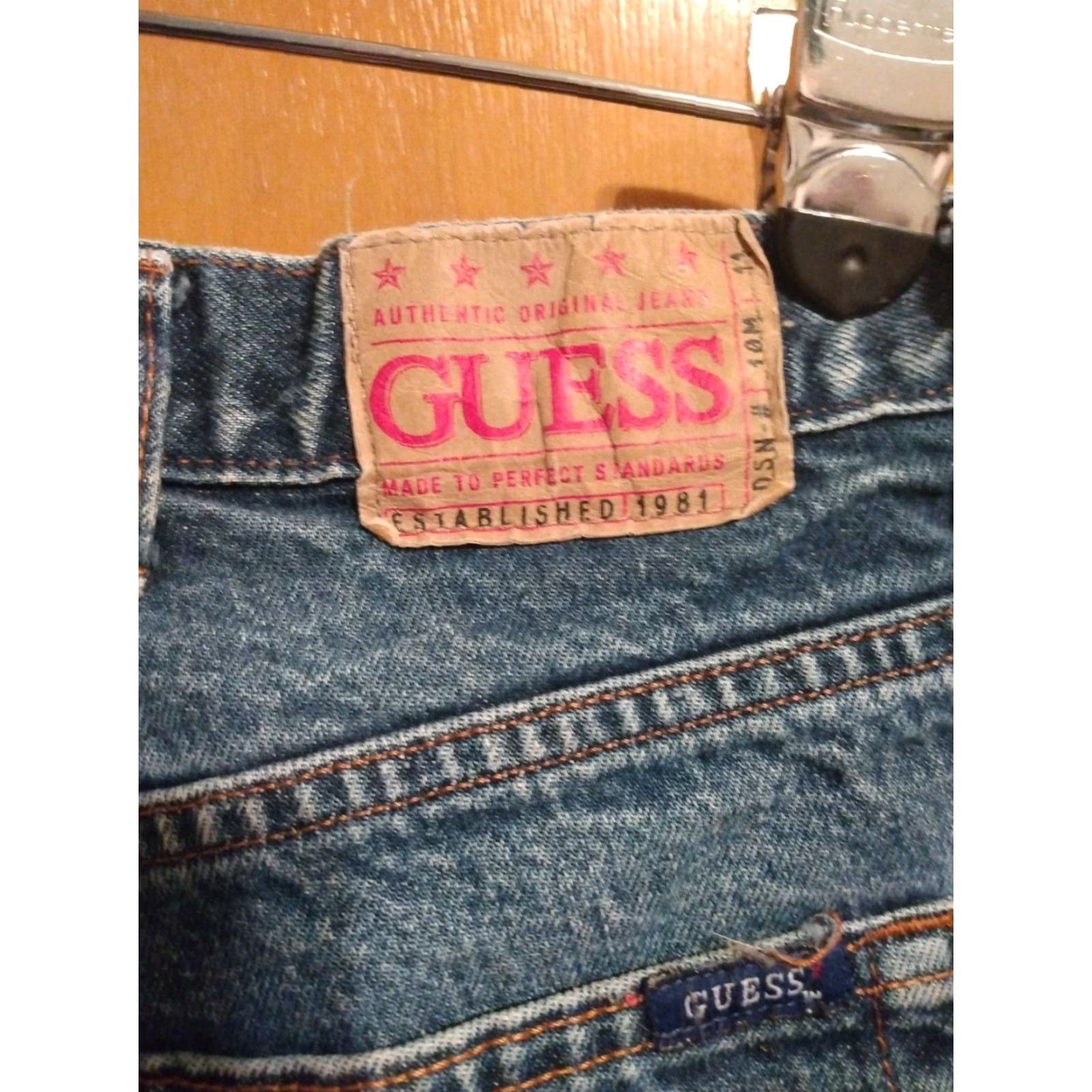 Guess VINTAGE GUESS JEANS Women Bootcut Denim 29 in Waist 27 in Inseam Blue Cotton Size 29" - 5 Thumbnail