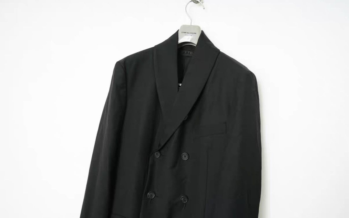 Yohji Yamamoto Yohji Yamamoto Wool Blend Shawl Collar Jacket Size US L / EU 52-54 / 3 - 4 Thumbnail
