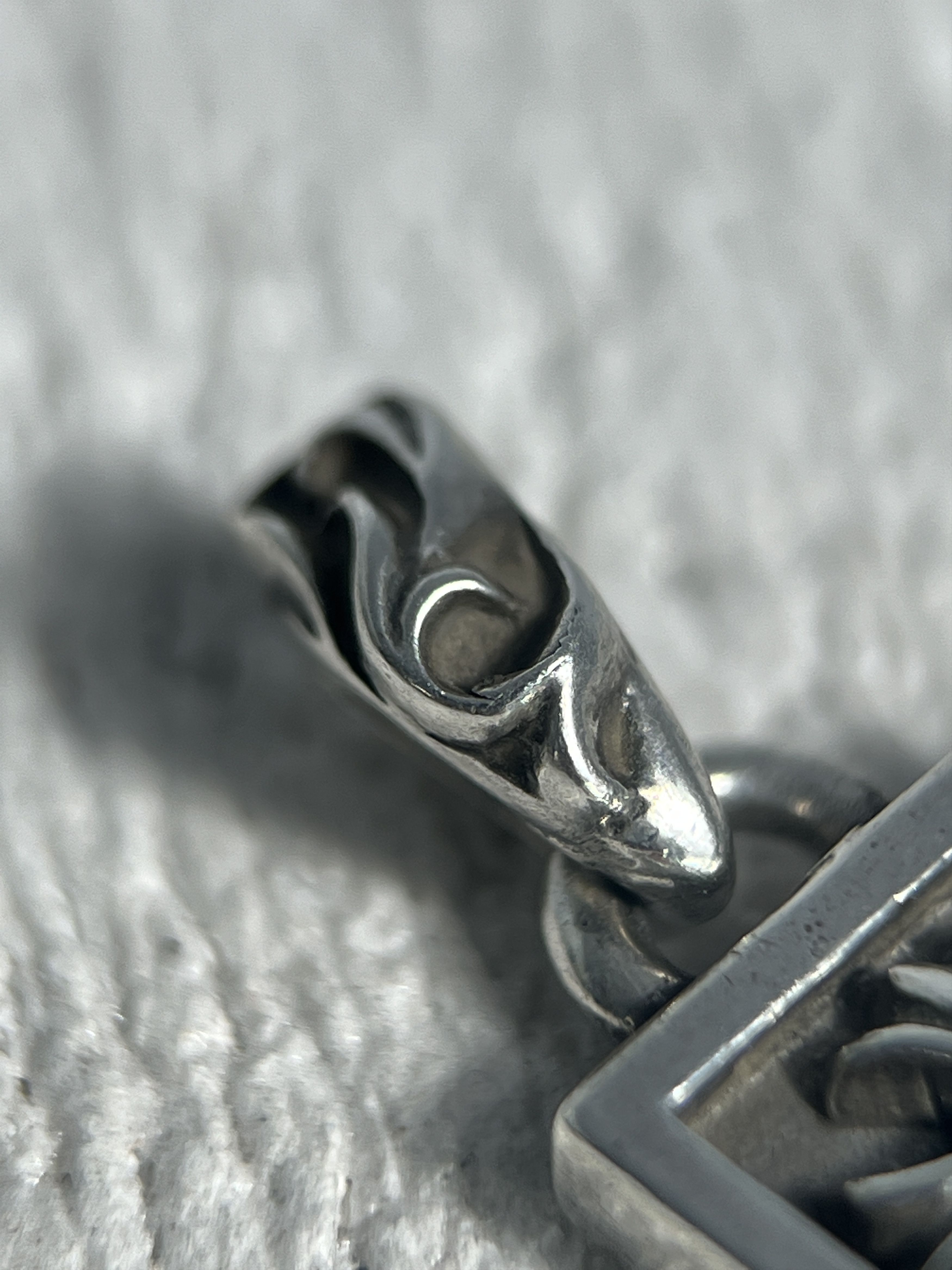 Chrome Hearts Chrome Hearts Floral Cross Square Pendant Customed Stone 925 Size ONE SIZE - 6 Thumbnail