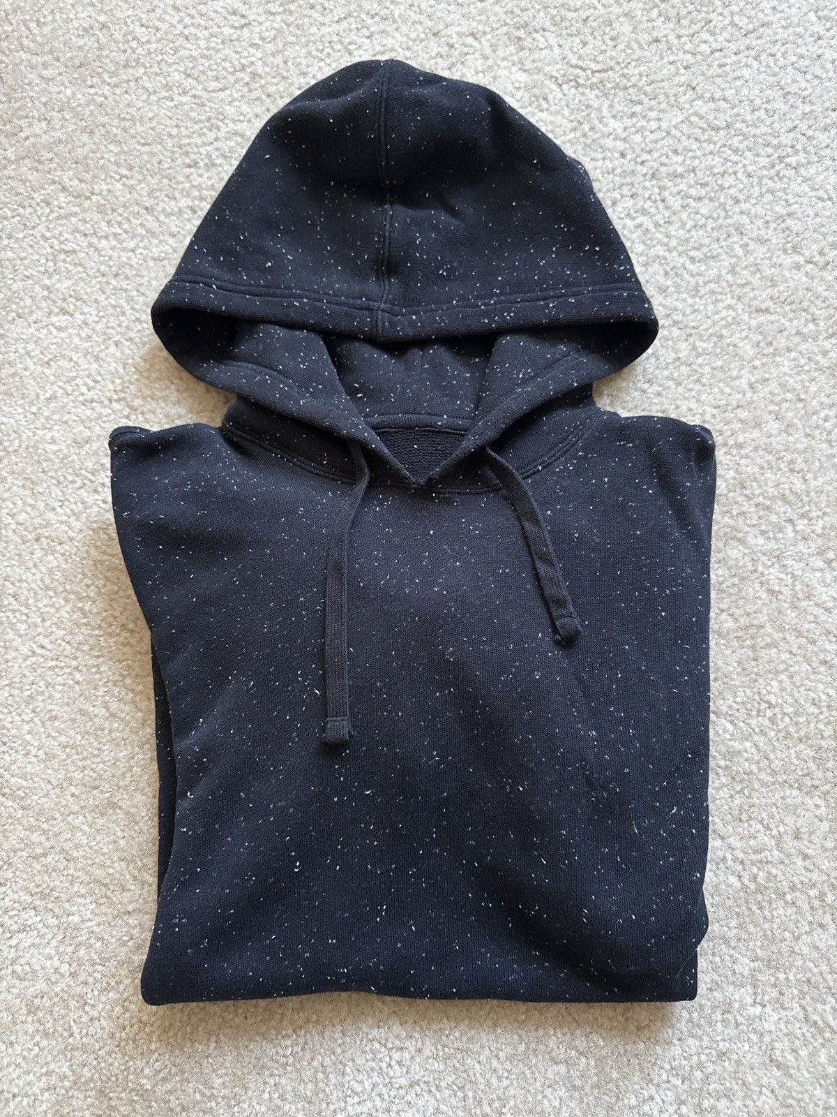 Vince Vince Black Speckled Cotton Blend Hoodie Size US L / EU 52-54 / 3 - 1 Thumbnail