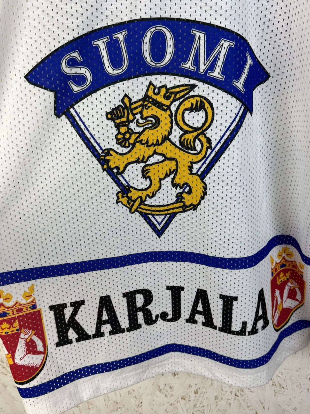 NHL 90s Finland Ice Hockey #97 Karjala Suomi Jersey XL Size US XL / EU 56 / 4 - 3 Thumbnail