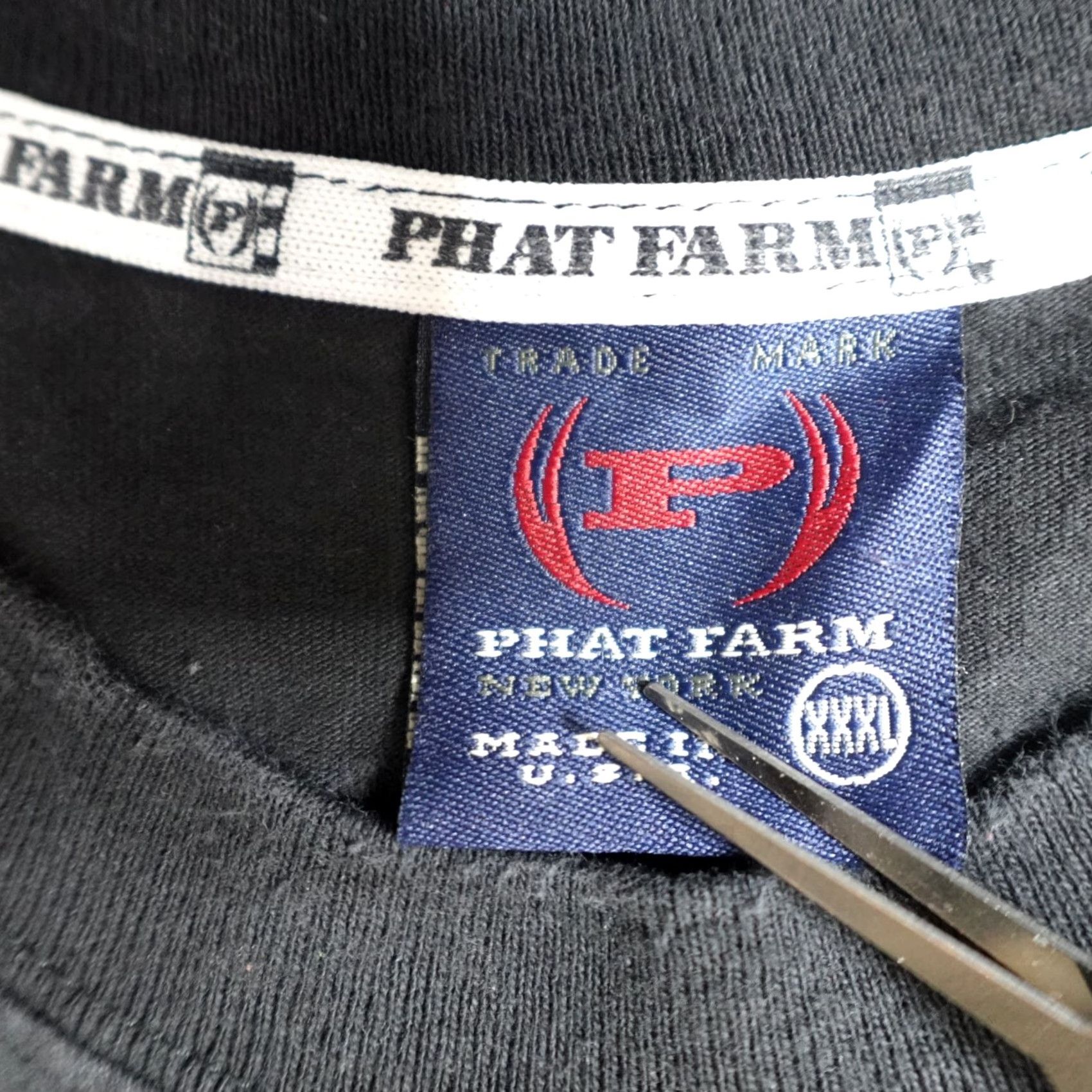 Vintage Phat Pharm T-shirt 3XL Black Embossed Vintage USA Made Men Short Sleeve Crew Neck Cotton Double-Sided Shirt Size US XXL / EU 58 / 5 - 5 Thumbnail