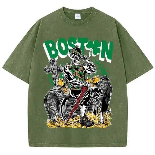 Japanese Brand × Vintage Boston Skeletons 100% Cotton Size US L / EU 52-54 / 3 - 2 Thumbnail