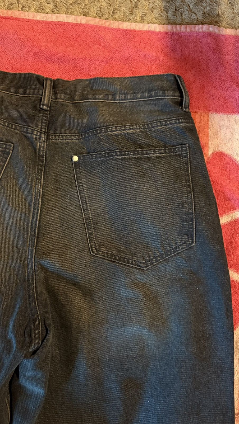 Japanese Brand × Vintage Baggy black denim jeans Size US 34 / EU 50 - 3 Thumbnail