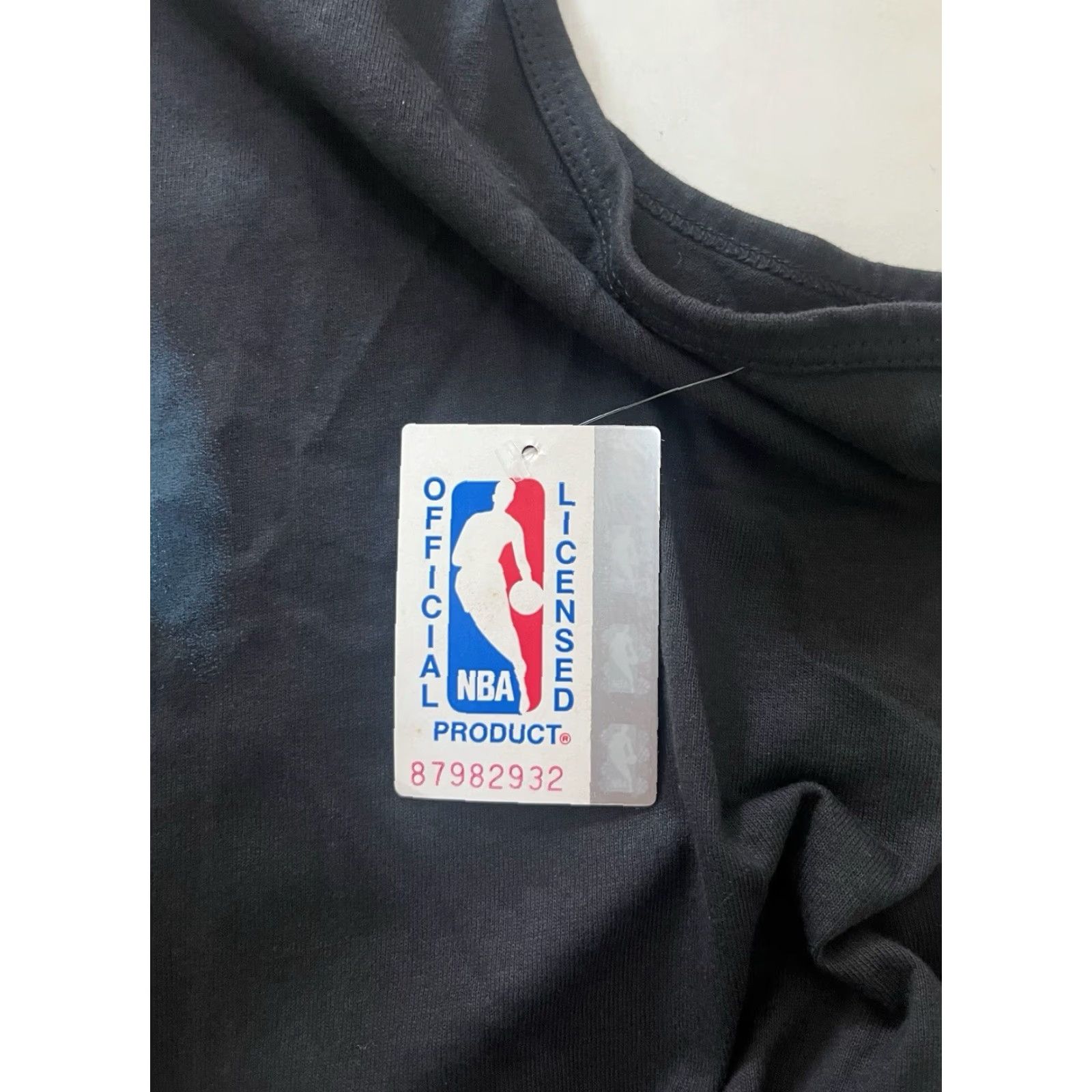 Spalding VINTAGE Spalding NBA Tank Shirt Mens L Black 90s Deadstock NWT Tank Top 100% Cotton Sleeveless Activewear Black 90s Mens Size US L / EU 52-54 / 3 - 2 Thumbnail