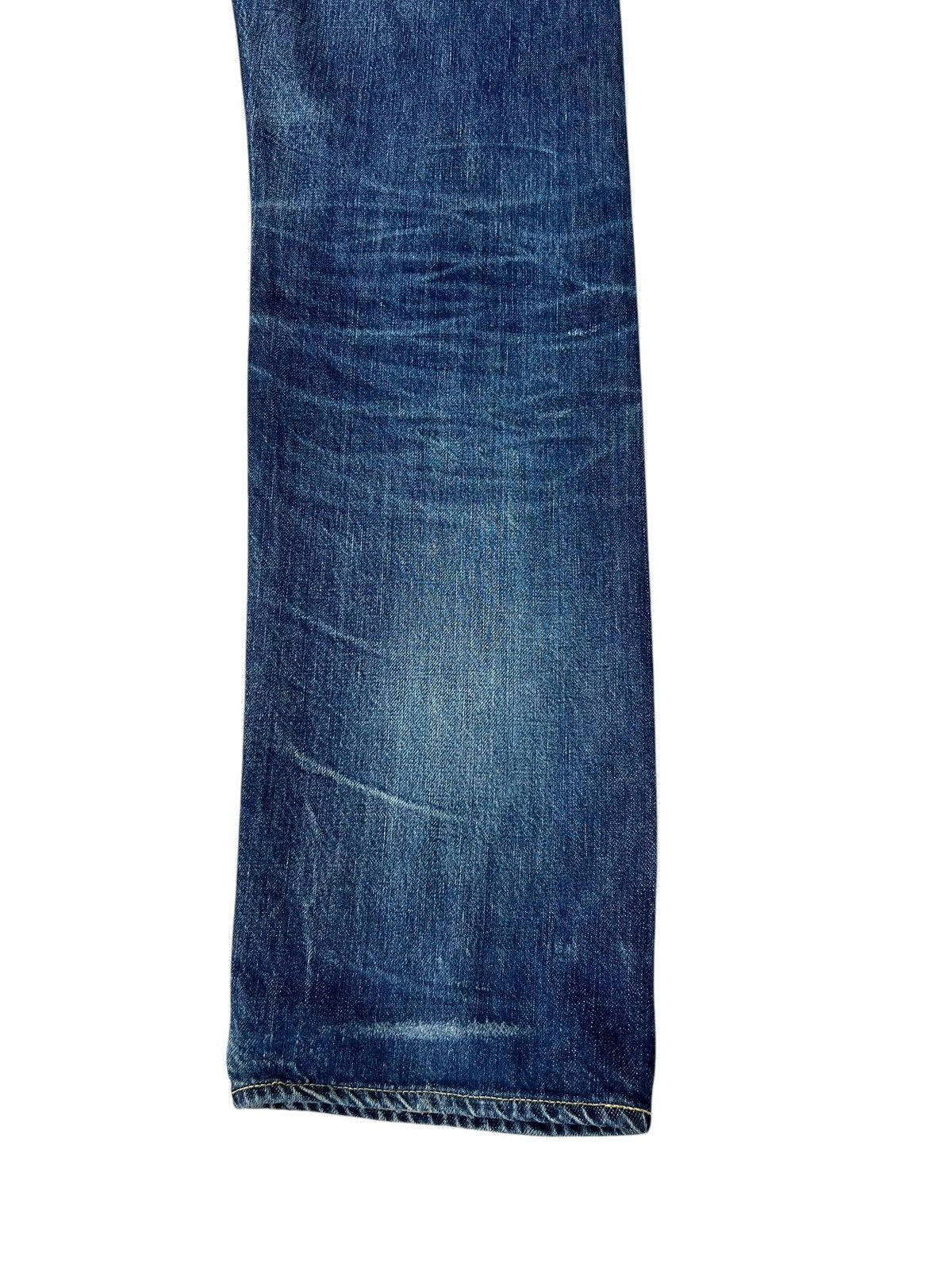 Denime Vintage GLEEM Clothing Japan Dirty Mud Denim Selvedge Jeans Size US 33 - 18 Thumbnail