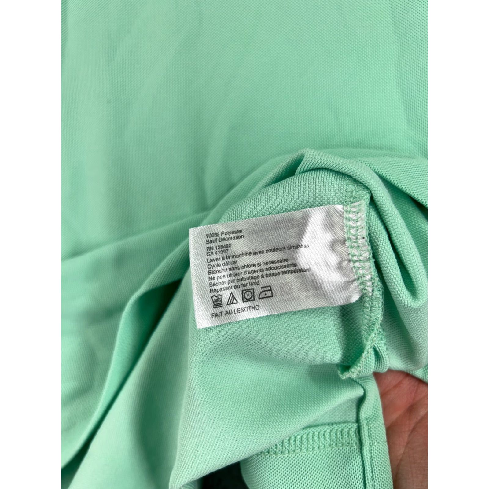 Vintage Greg Norman Polo Shirt Men Large Green Golf Polo Shirt Mens Regular Green Greg Norman Play Dry Shark Golf Short Sleeve Polyester Polo Shirt Size US L / EU 52-54 / 3 - 4 Thumbnail