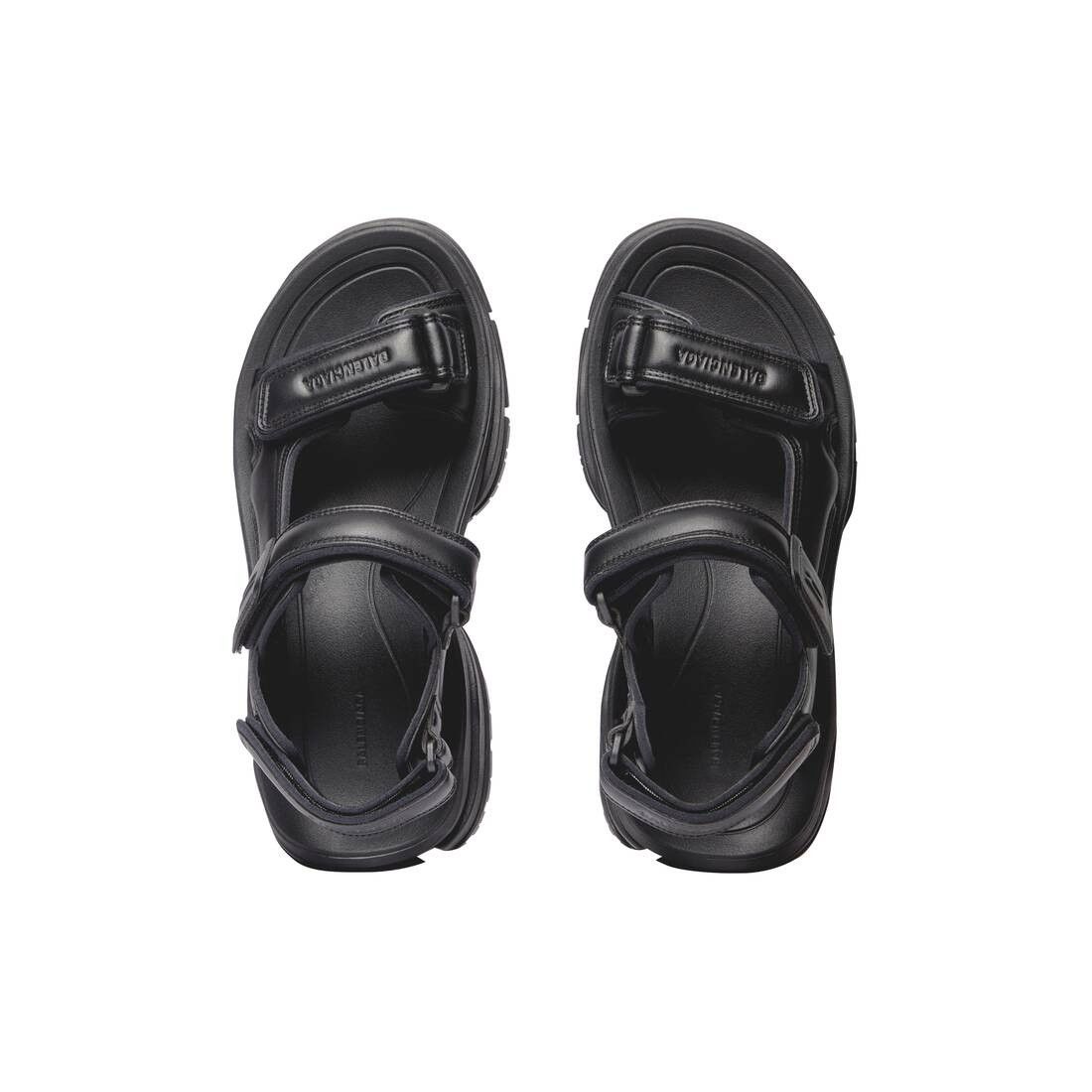 Balenciaga o1srvl11e0425 Tourist Sandals in Black Size US 8 / IT 38 - 6 Thumbnail