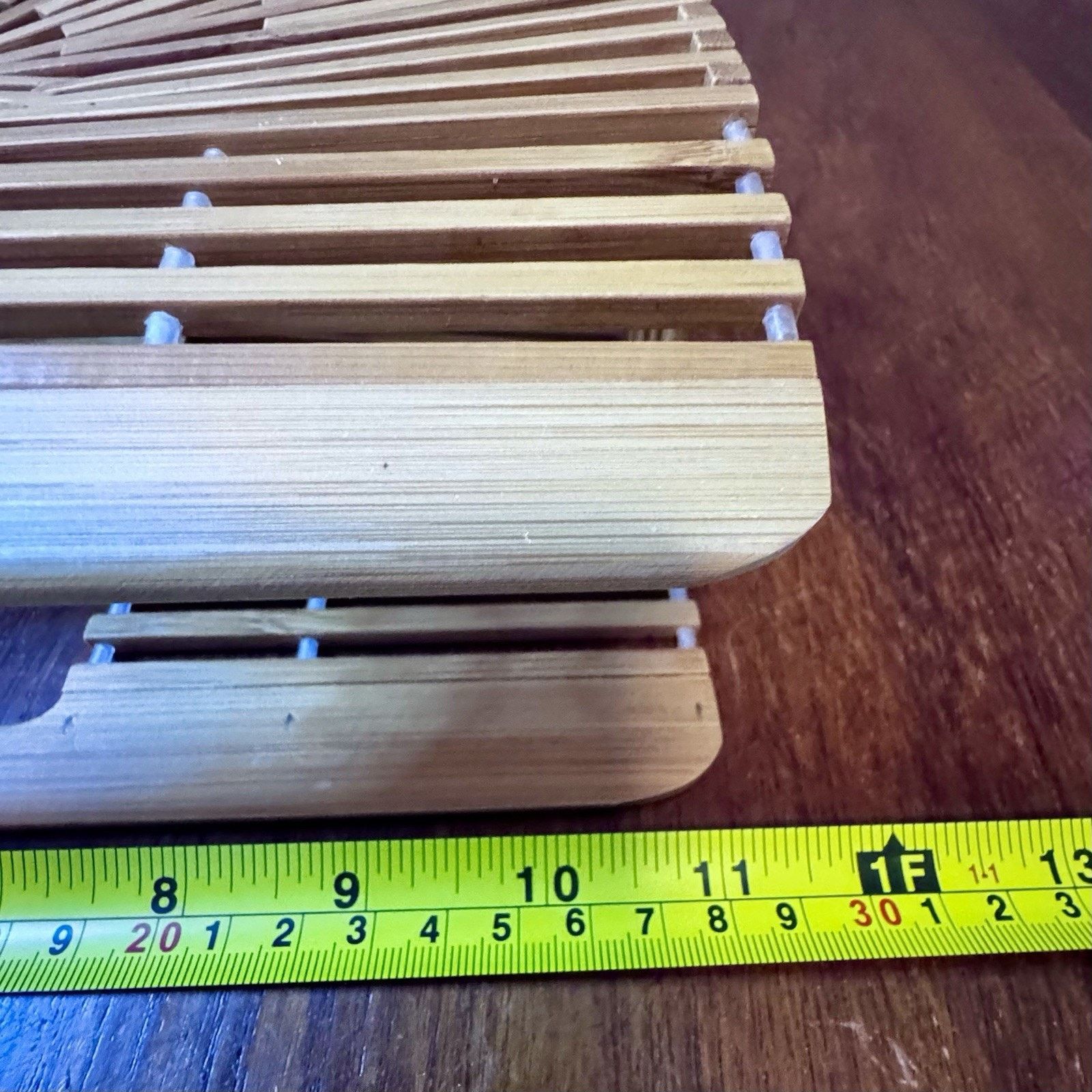 & Other Stories Bamboo Slat Beach Handbag Purse Wooden Boho Chic Unique Size ONE SIZE - 5 Thumbnail