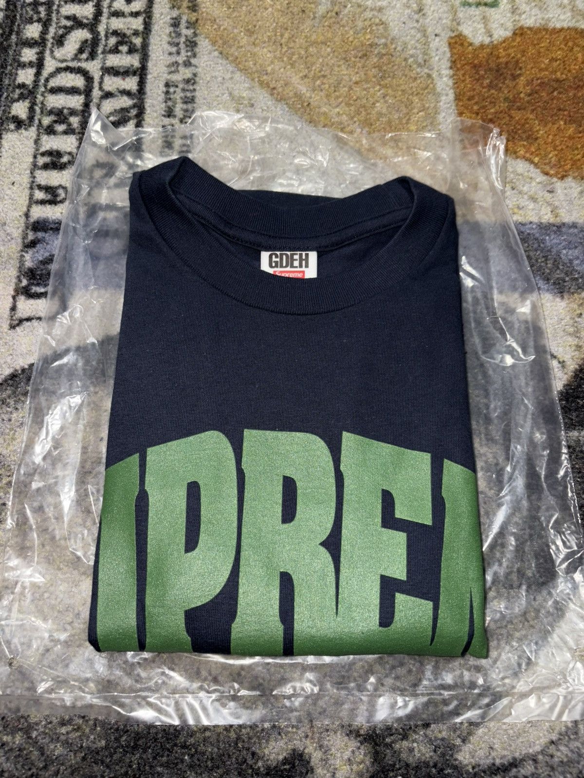 GOODENOUGH × Supreme Supreme GOODENOUGH Device Tee Navy Size US L / EU 52-54 / 3 - 2 Thumbnail