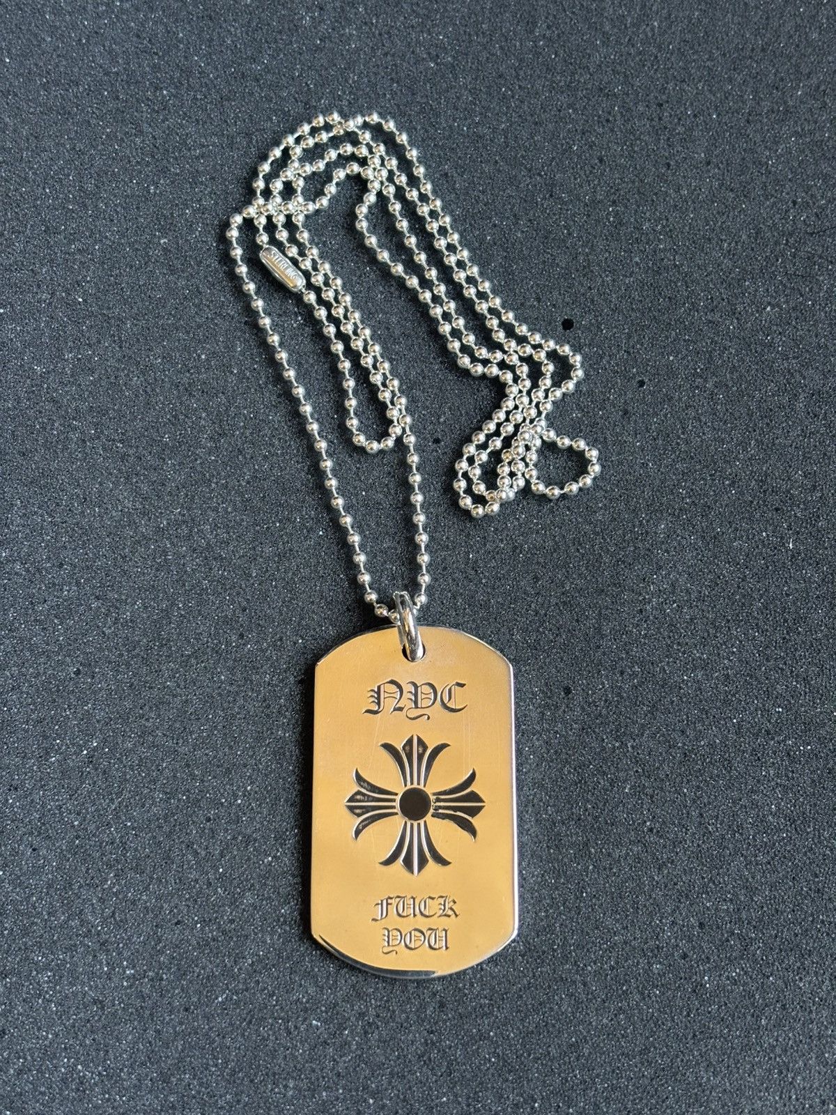 Chrome Hearts Chrome Hearts NYC Fuck You Dog Tag Size ONE SIZE - 8 Thumbnail