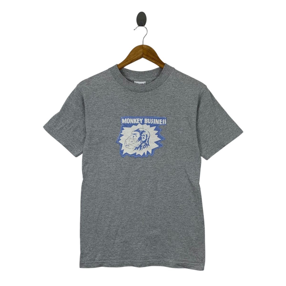 Vintage TEN STRIKE MONKEY BUSINESS Patchwork Tee Shirt Top