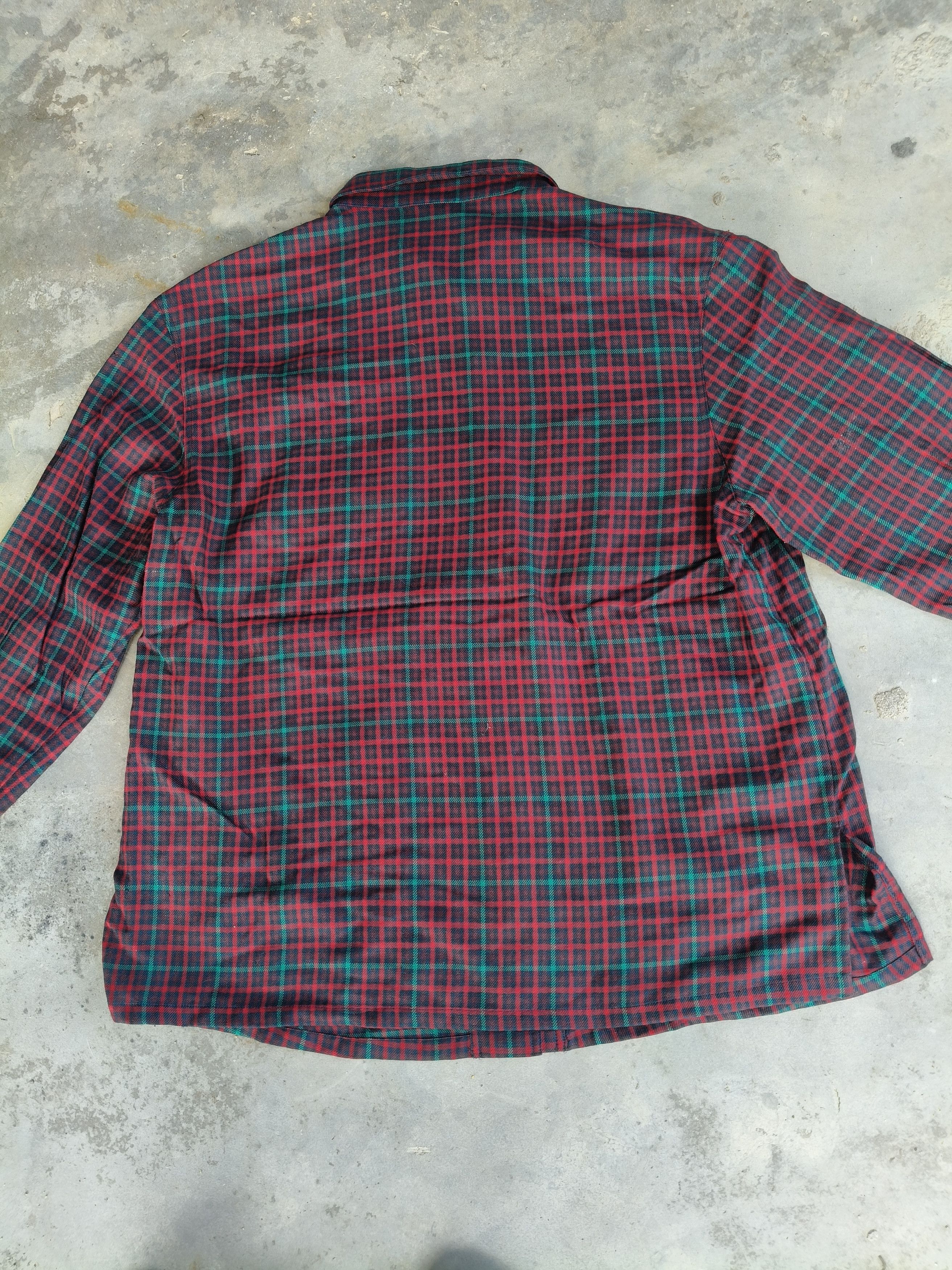 Japanese Brand Vintage Flannel Wool Button up Size XL / US 12-14 / IT 48-50 - 6 Thumbnail