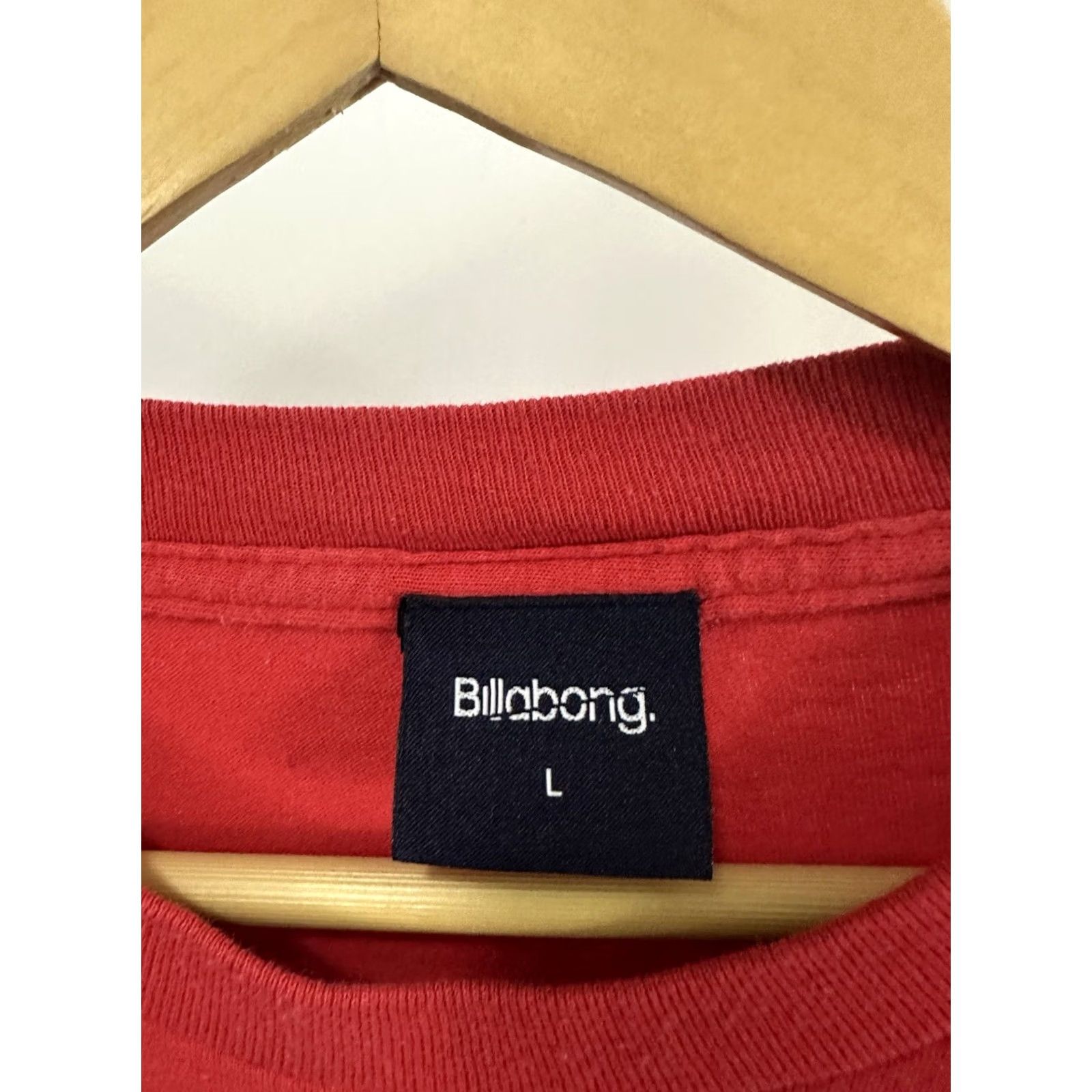 Billabong VTG Billabong Long Sleeve T-Shirt Swoosh Double Sided Red L Mens Size US L / EU 52-54 / 3 - 3 Thumbnail