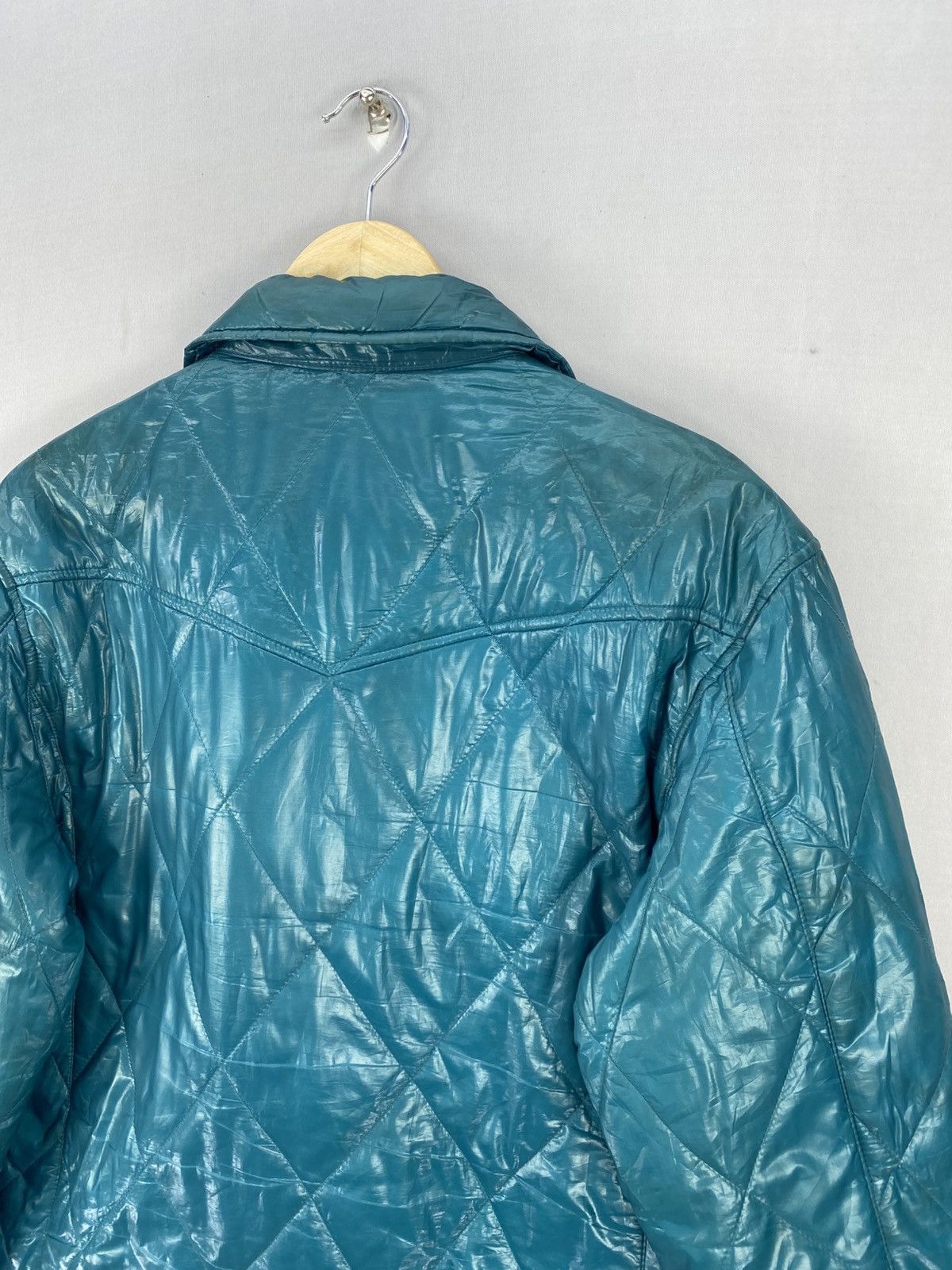 Wrangler Vintage Wrangler Green Boro Usa Quilted Nylon Jacket Size S / US 4 / IT 40 - 5 Thumbnail