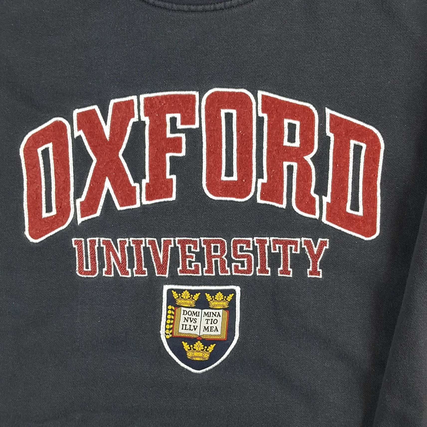 Vintage VINTAGE Oxford College Navy Blue Men's S Pullover Crewneck Sweatshirt Size US S / EU 44-46 / 1 - 3 Thumbnail