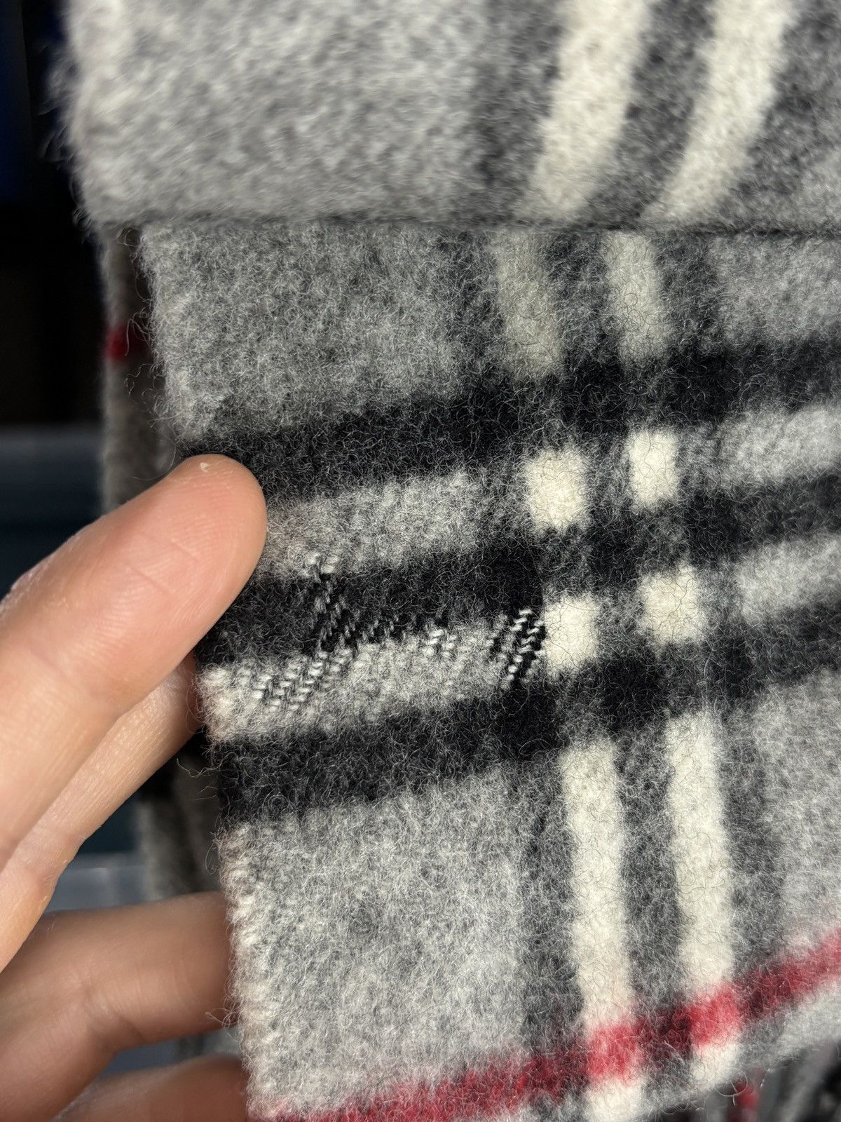 Burberry Burberry Vintage Grey Nova Check Scarf Size ONE SIZE - 7 Thumbnail